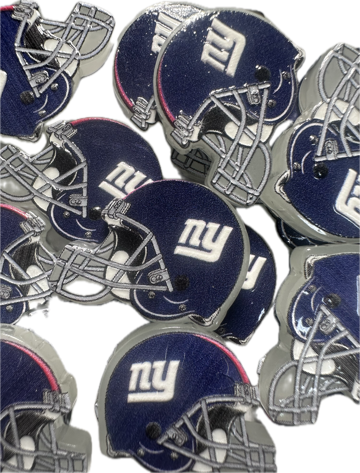 NEW NY Jets helmet acrylic focal bead- set of 2/ focal bead/ pen beading / keychain bead/Football