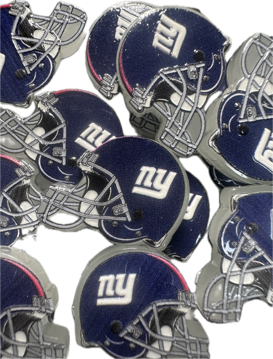 NEW NY Jets helmet acrylic focal bead- set of 2/ focal bead/ pen beading / keychain bead/Football