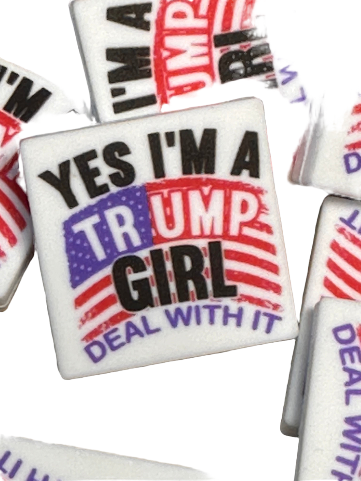 President Donald Trump Focal Bead / MAGA / let’s keep America great / Trump 2024/ Trump girl