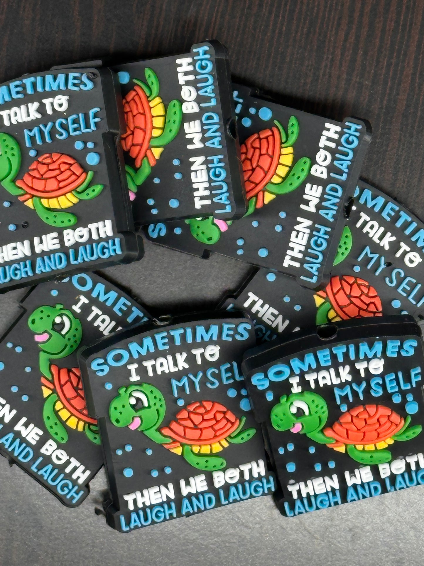 Turtle Focal Bead/ beadable pen/ Silicone bead/ keychain bead/