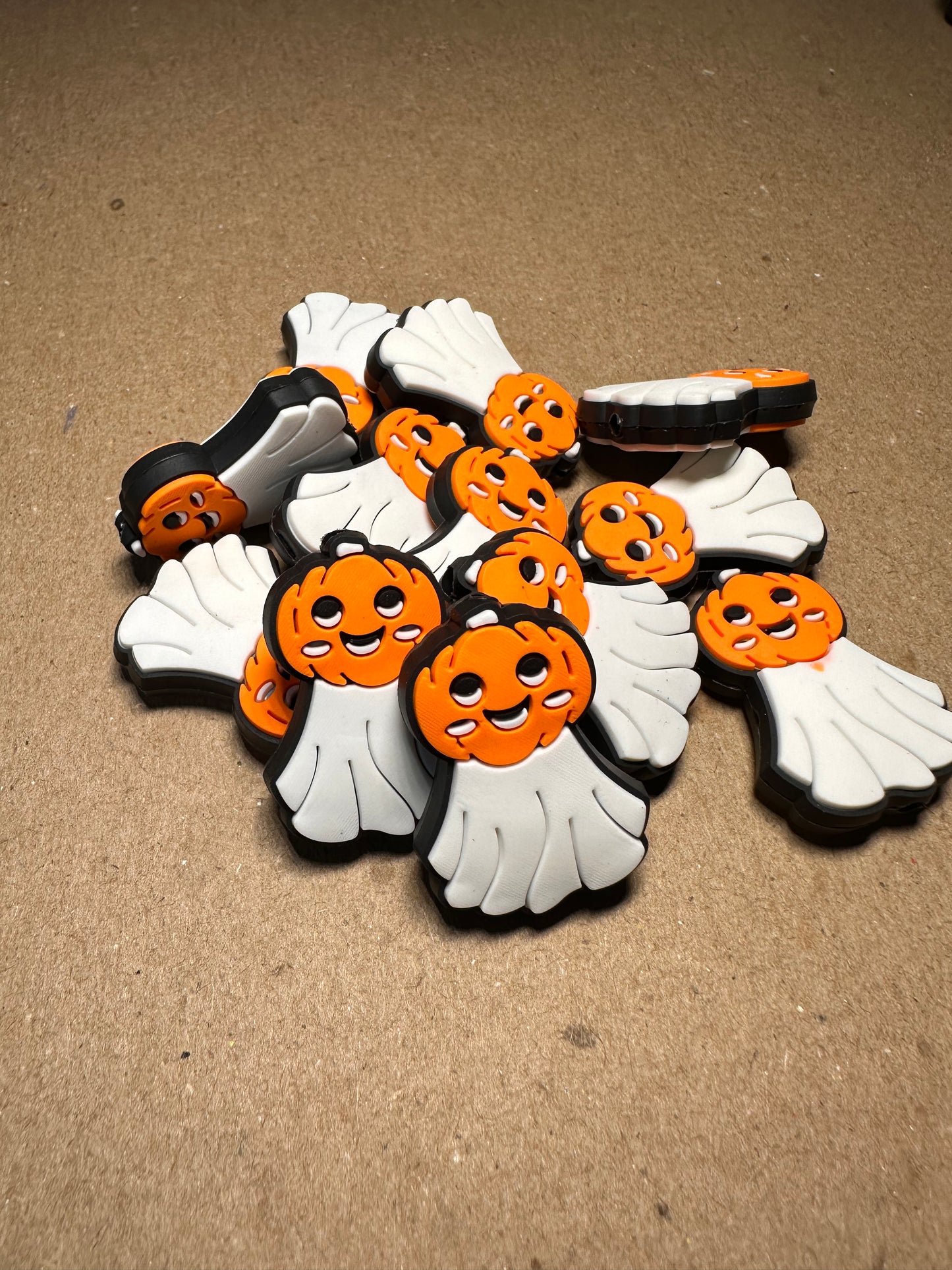 Pumpkin Ghost Focal Bead