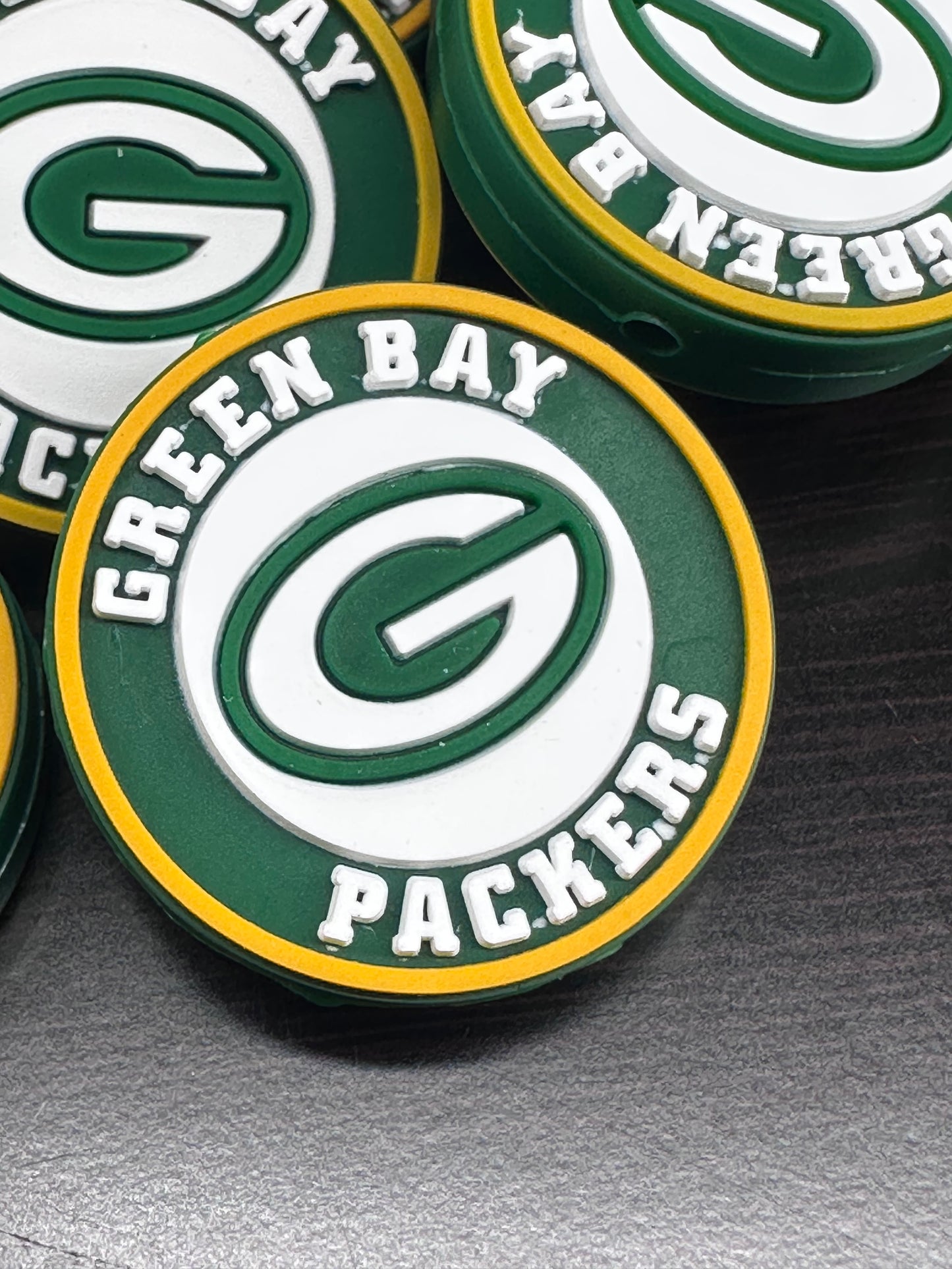 New Green Bay Packers focal bead /football