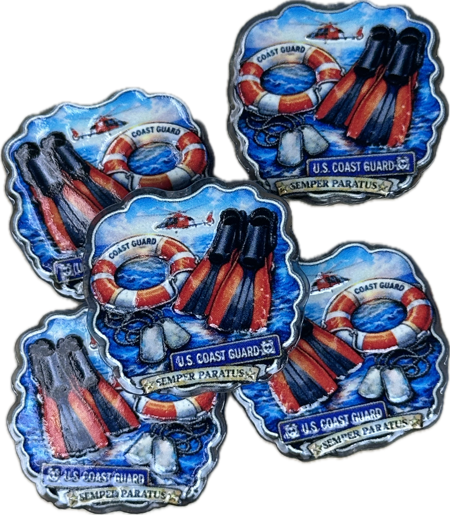 Veteran acrylic focal bead- set of 2/ focal bead/ pen beading / keychain bead/ military/ patriotic / custom bead