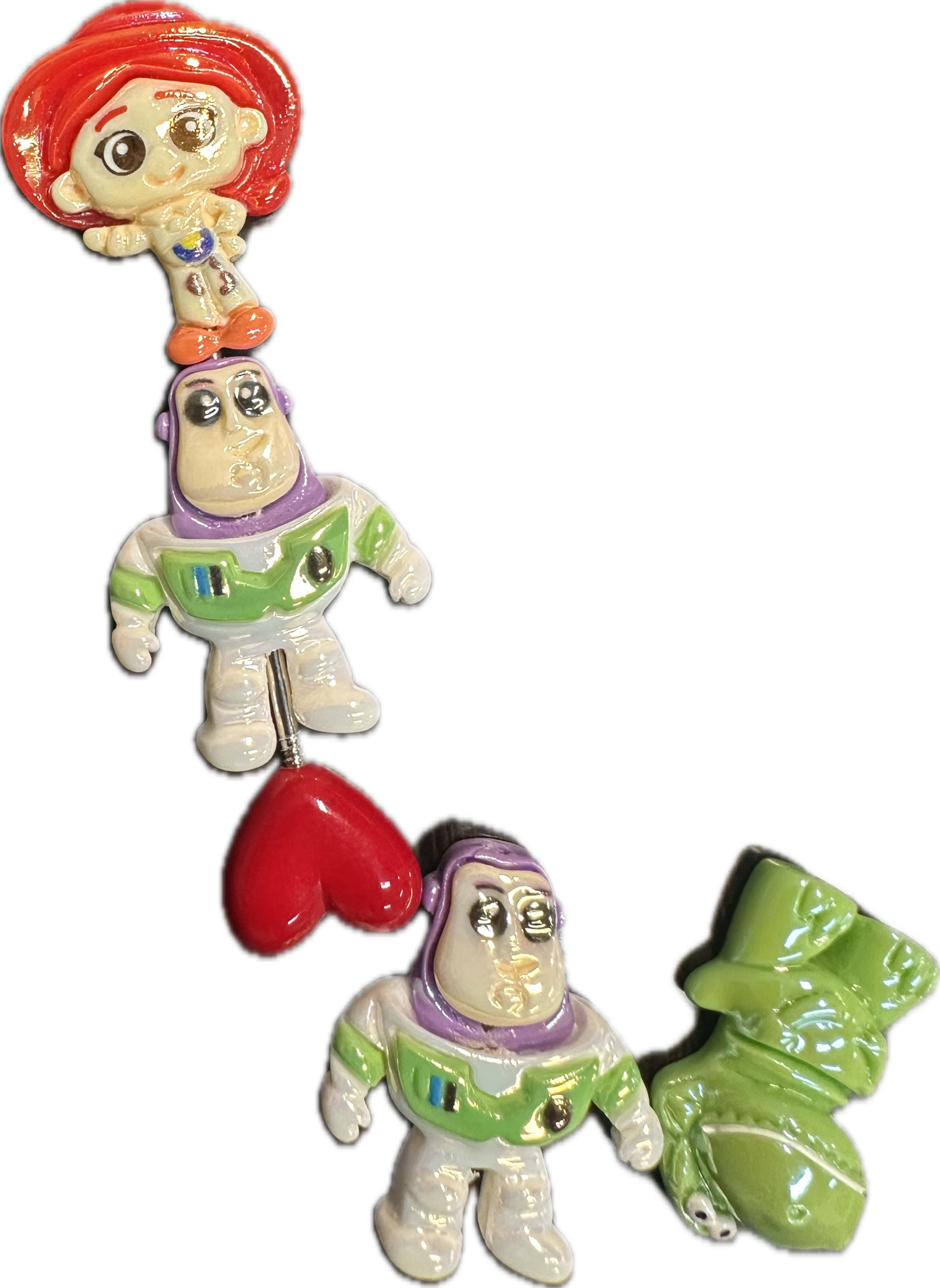 Random Character Flat Back Beads – Set of 10 – Fits Beaded Pens and keychains