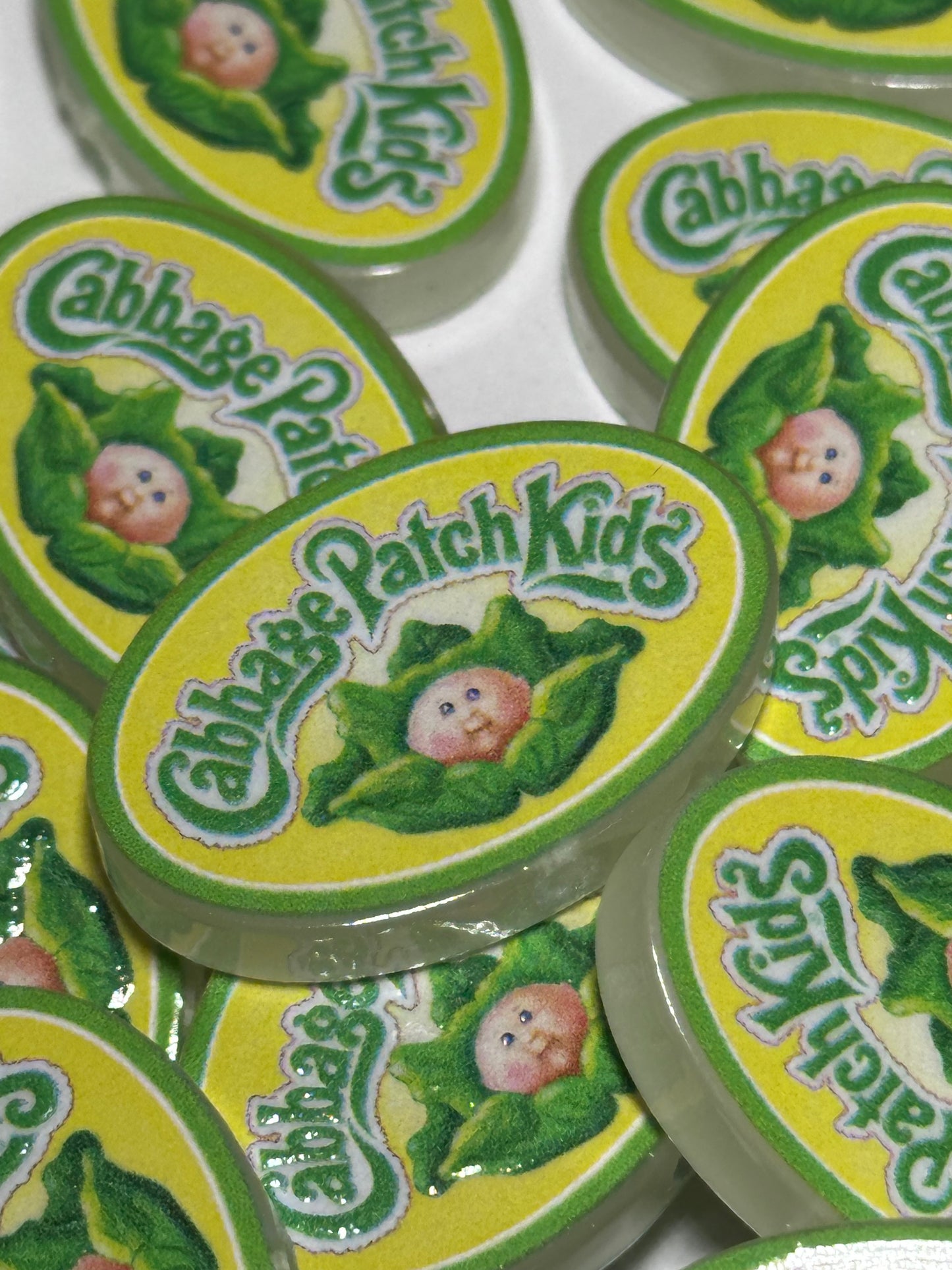 Baby Doll acrylic focal bead- set of 2/ focal bead/ pen beading / keychain bead/ 80's