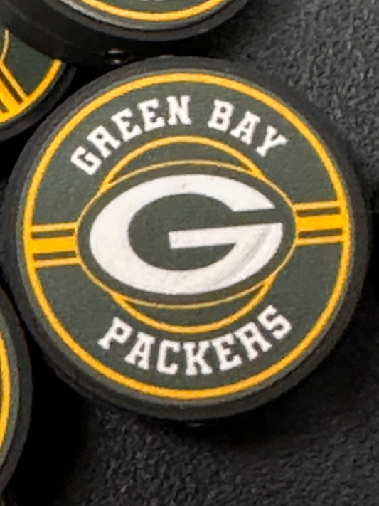New Green Bay Packers focal bead / skull /football