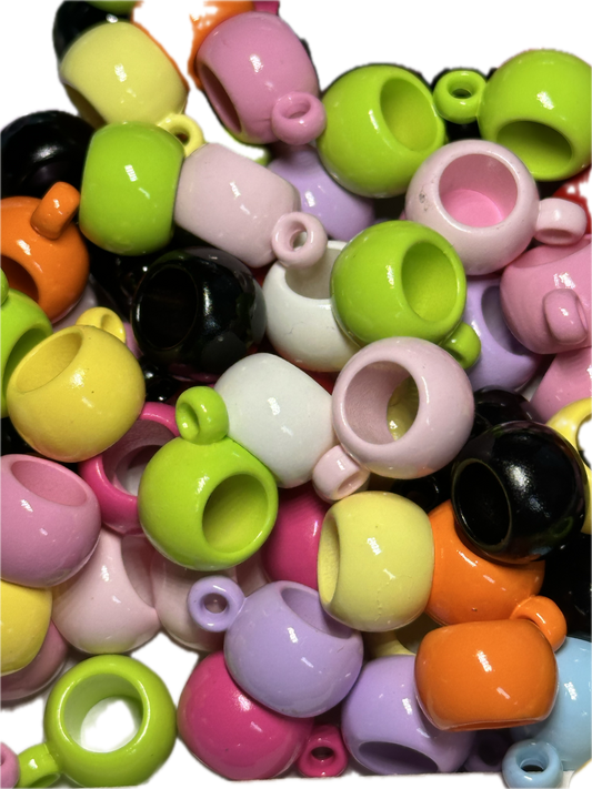 Thick Spacer Bail Beads/ jewelry Bead/ beadable pen beads/ keychain bead/bead/used for dangle charms / Spacer Bead