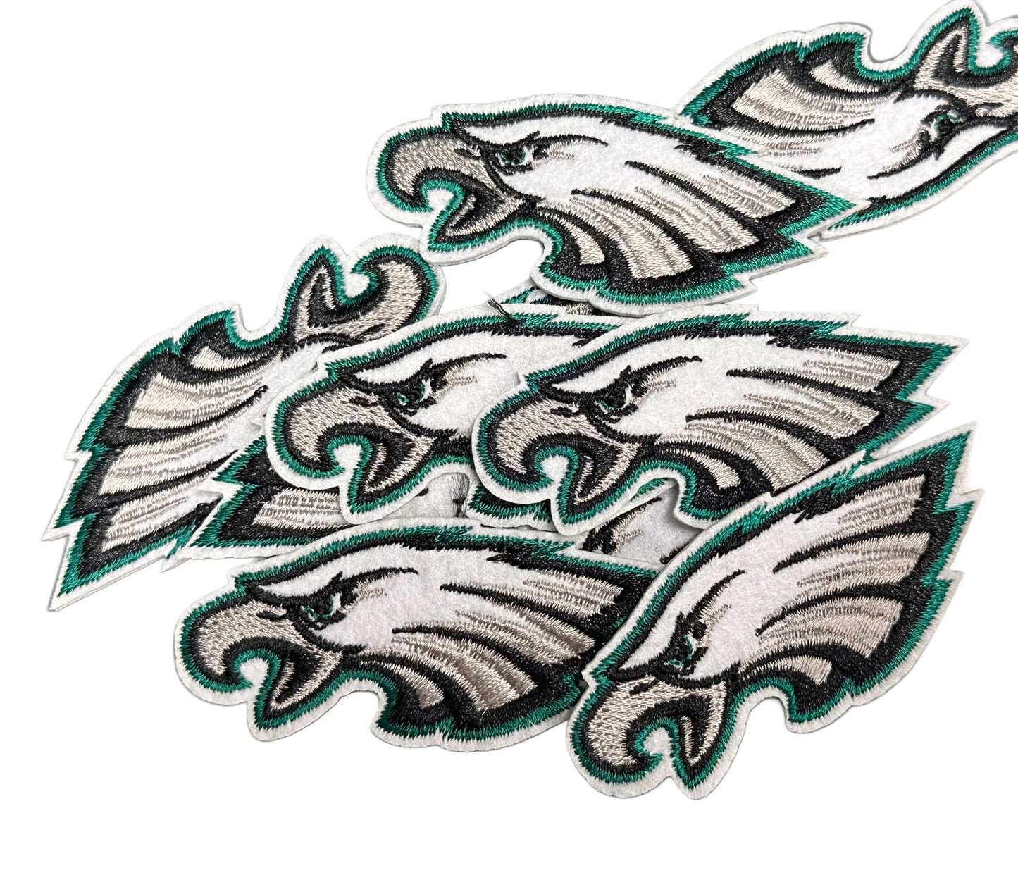 PHILADELPHIA EAGLES/IRON ON PATCH/ SIZE SMALL/ QUALITY MATERIAL/FABRIC PATCHES/FOOTBALL TEAM