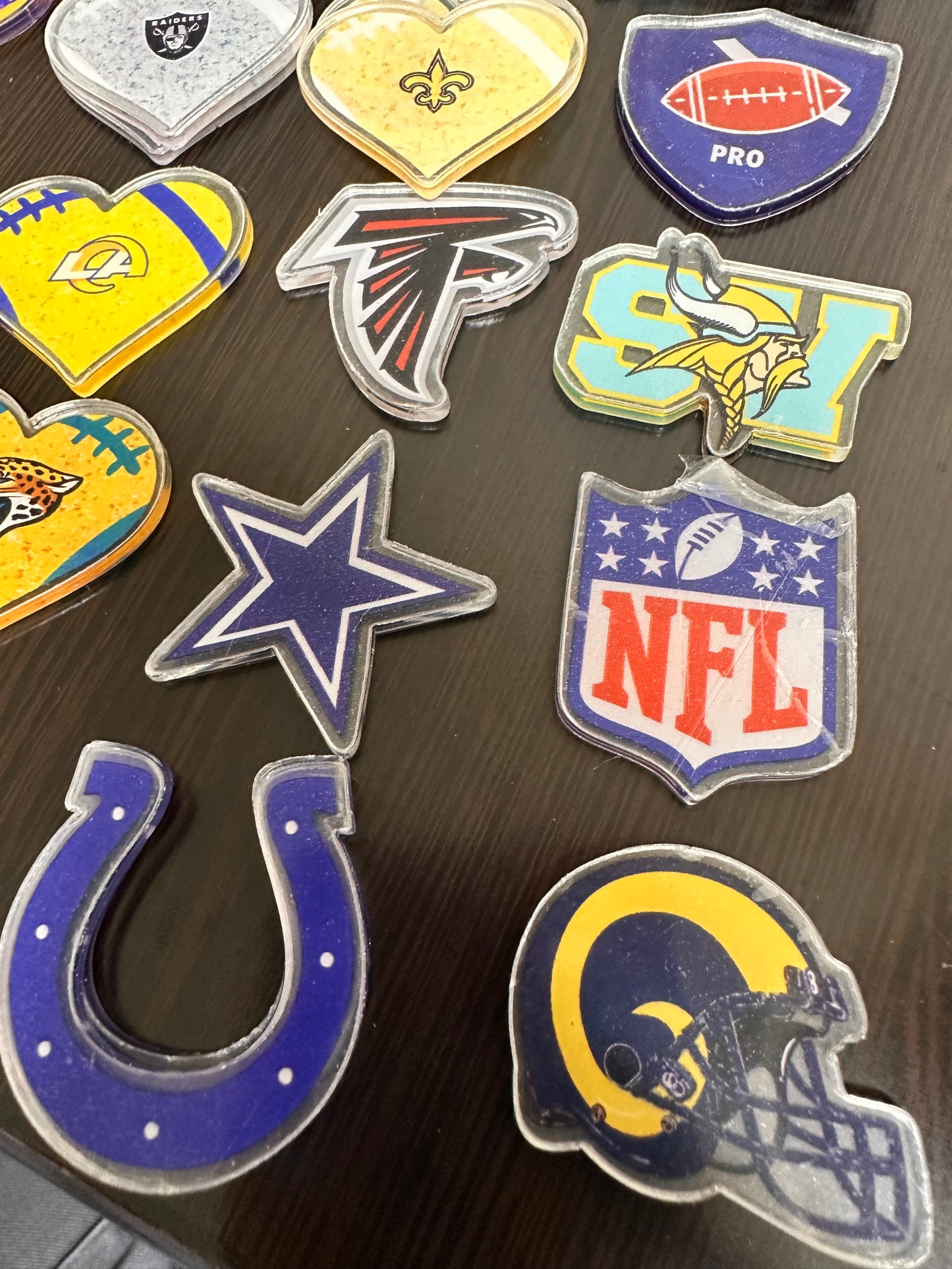 Sports Planars/ Badge Reel - acrylic pieces/ keychain