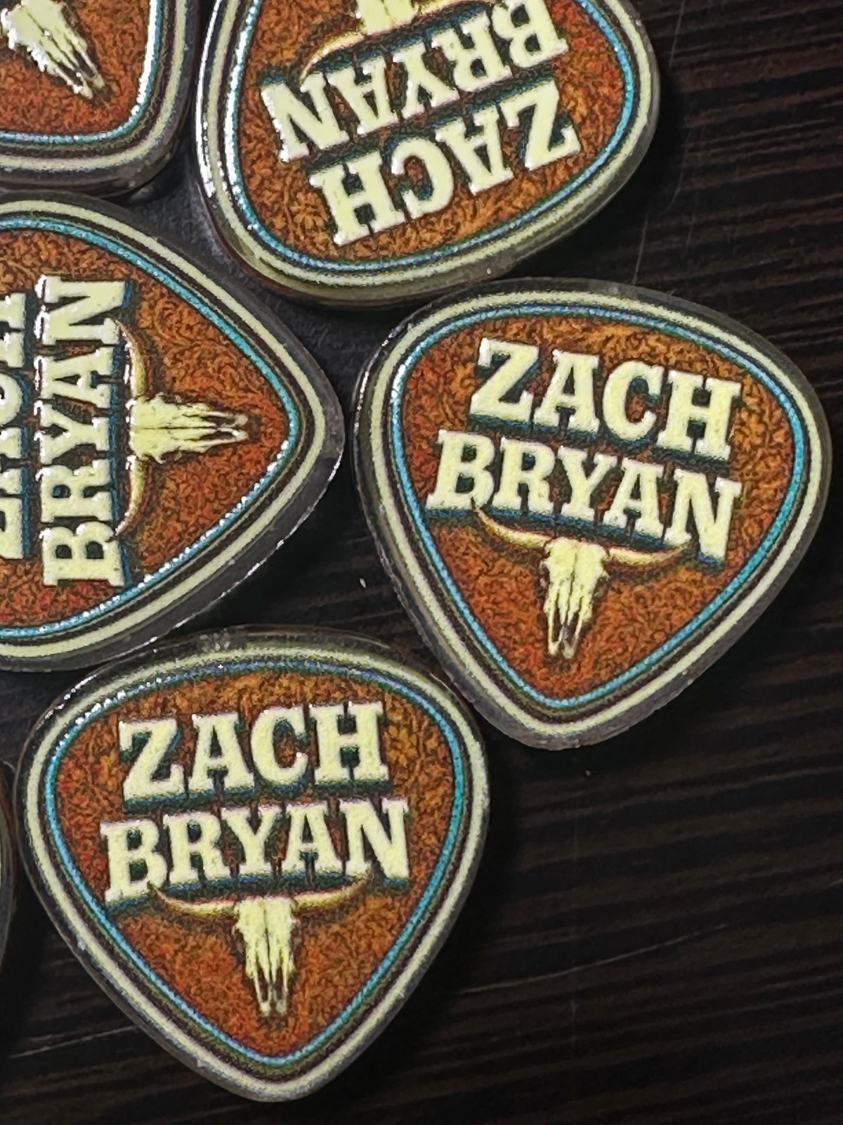 ZB Guitar Pick acrylic focal bead- set of 2/ focal bead/ pen beading / keychain bead/