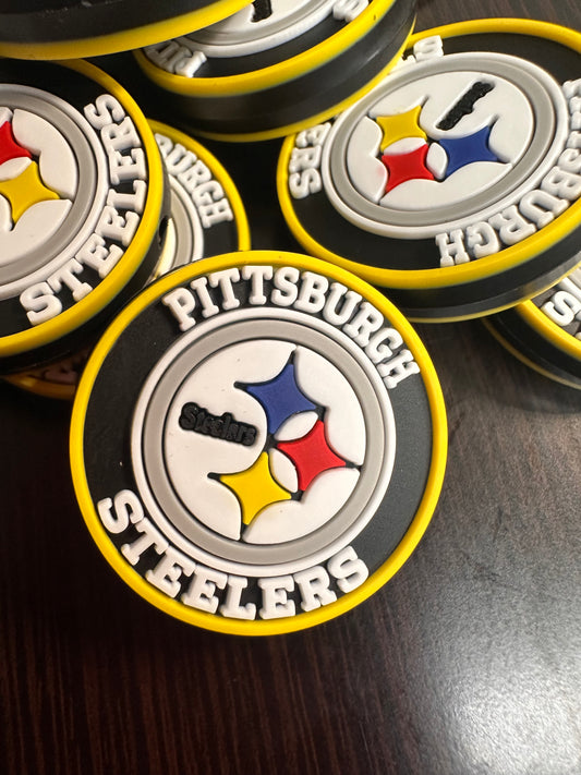 NEW Steelers Focal Bead/ beadable pen/ Silicone bead/ keychain bead/DIY/football/ Pittsburgh/ #3 style
