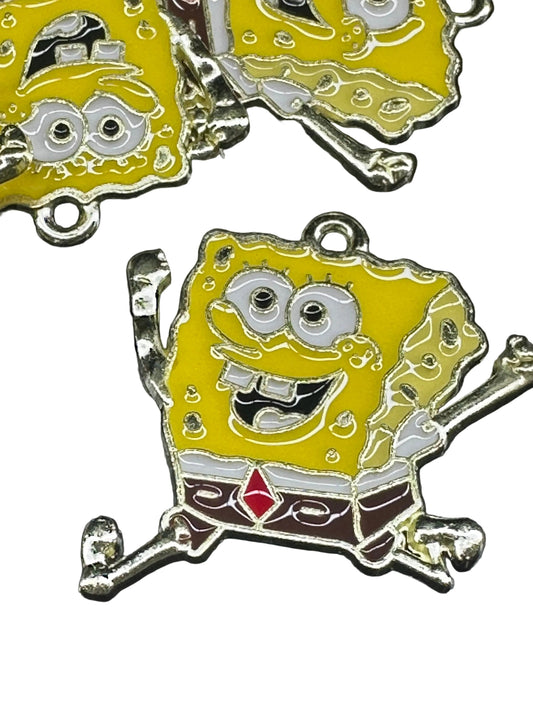 Yellow guy enamel metal charms/ DIY charm bracelet/ DIY necklace