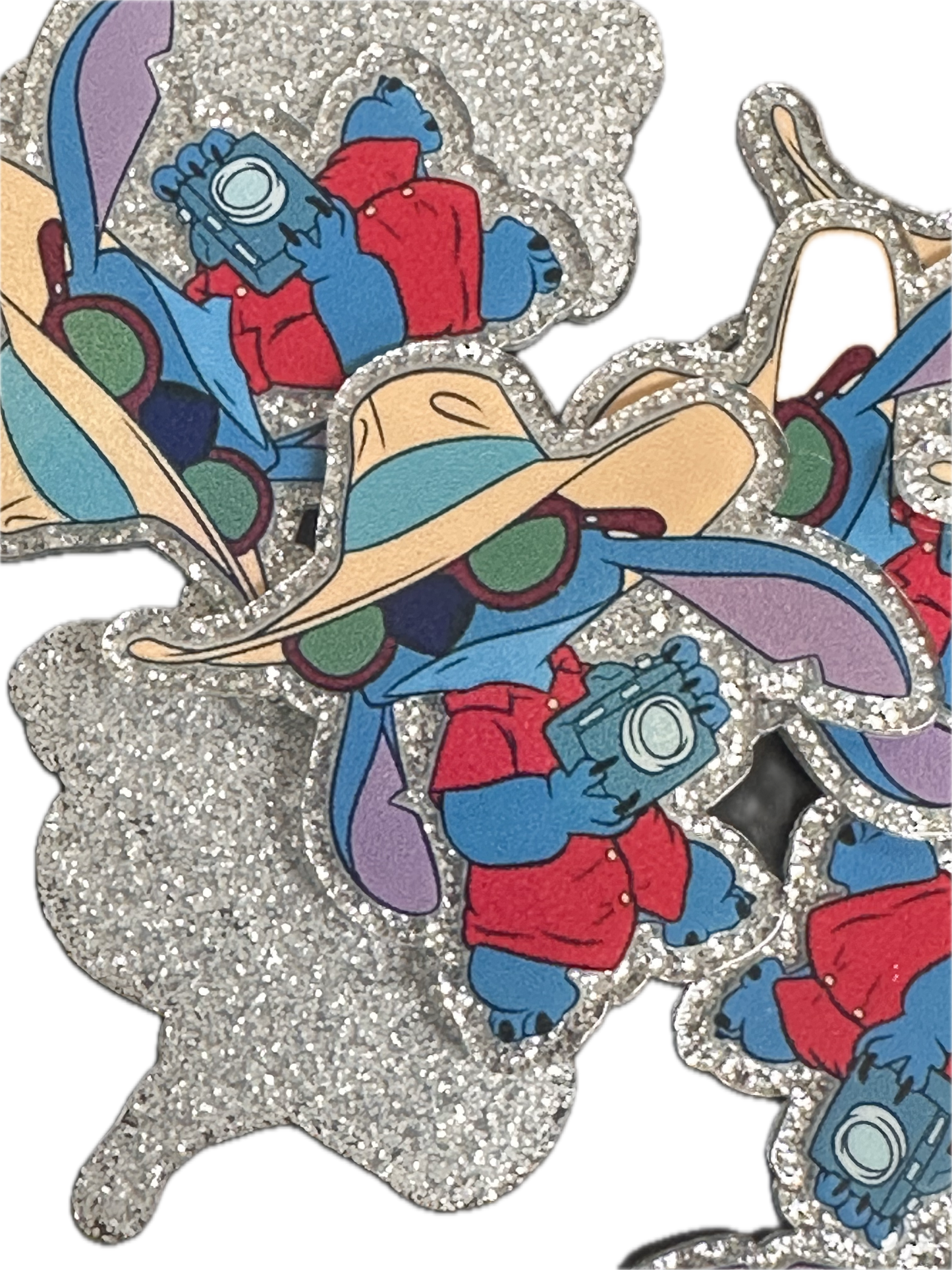 Planar/ Badge Reel -Blue guy with camera -acrylic pieces/ cute print/ badge reel/ keychain