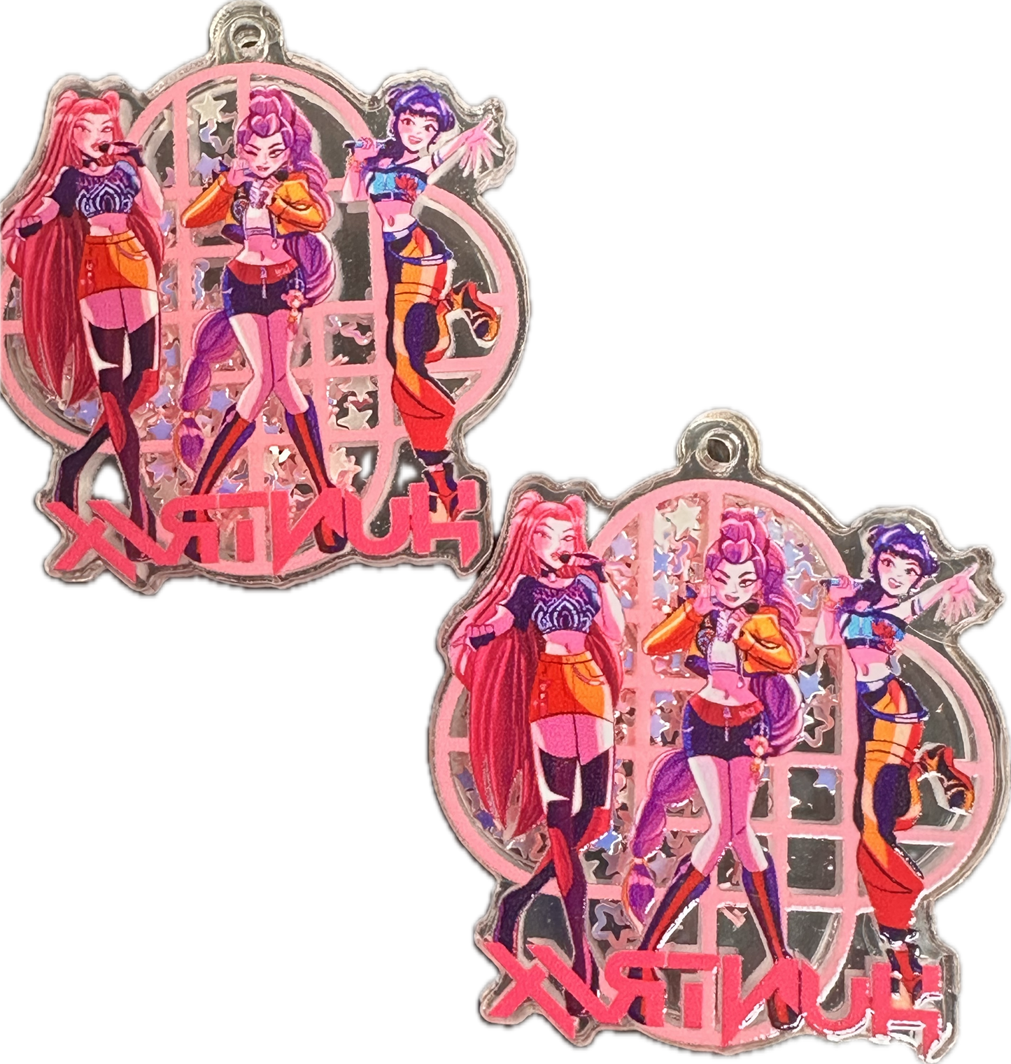 K POP Acrylic Charms Set of 10 – Mixed Character & Creature Pendants for DIY Crafts