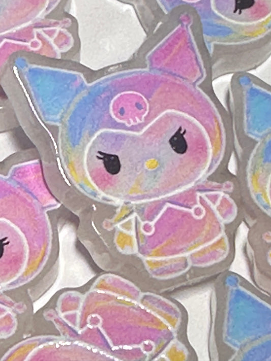 Character acrylic focal bead- set of 2/ focal bead/ pen beading / keychain bead