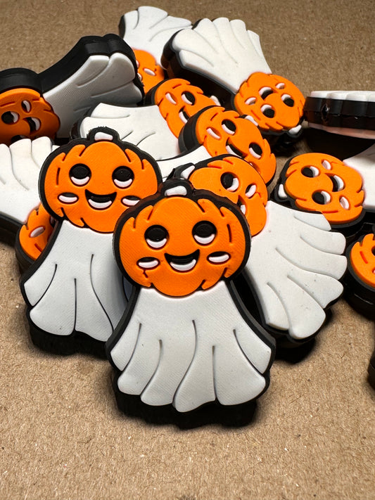 Pumpkin Ghost Focal Bead