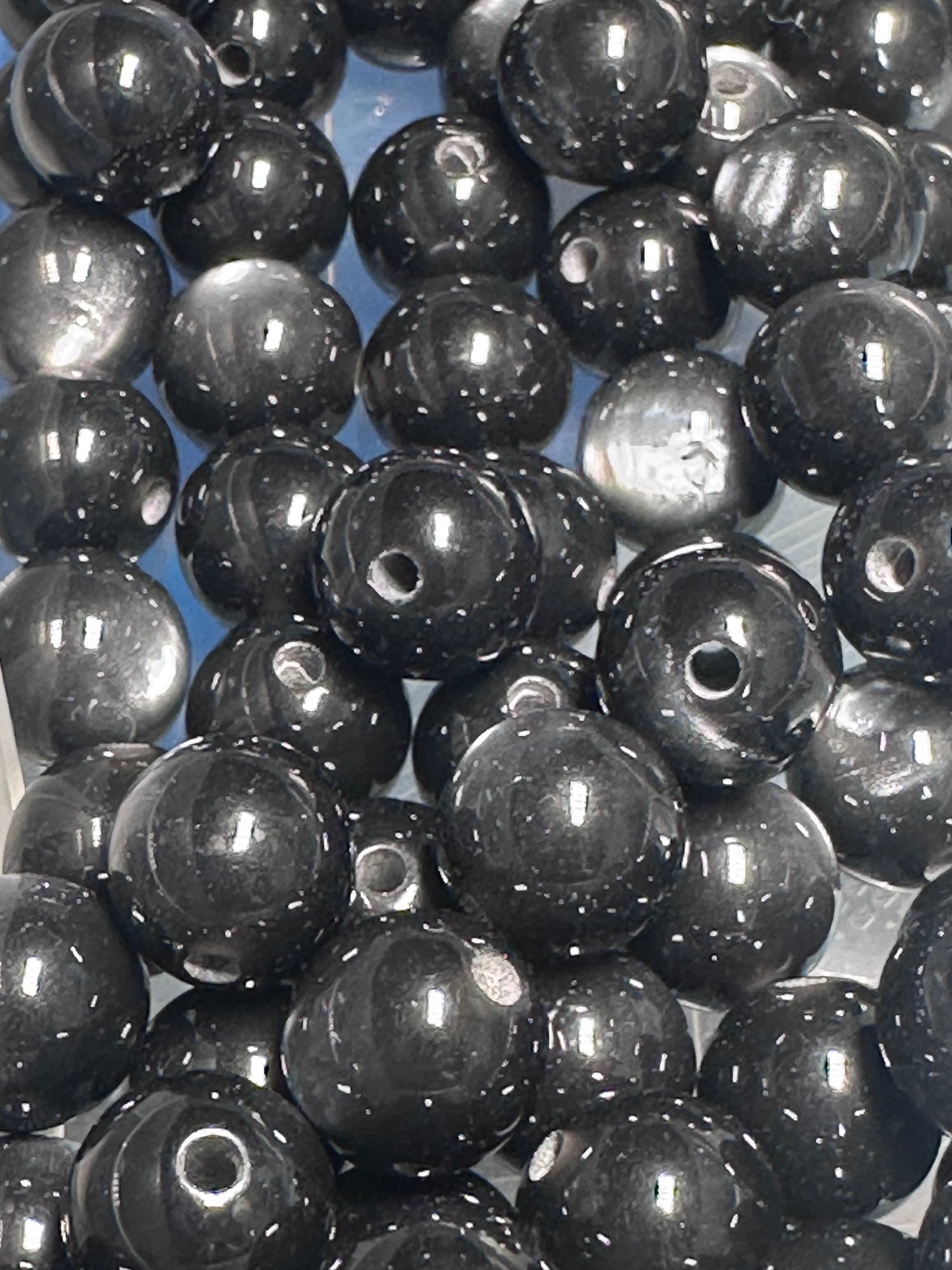 Black Cat Eye Beads – 10mm sold in sets of 10,25,or 50