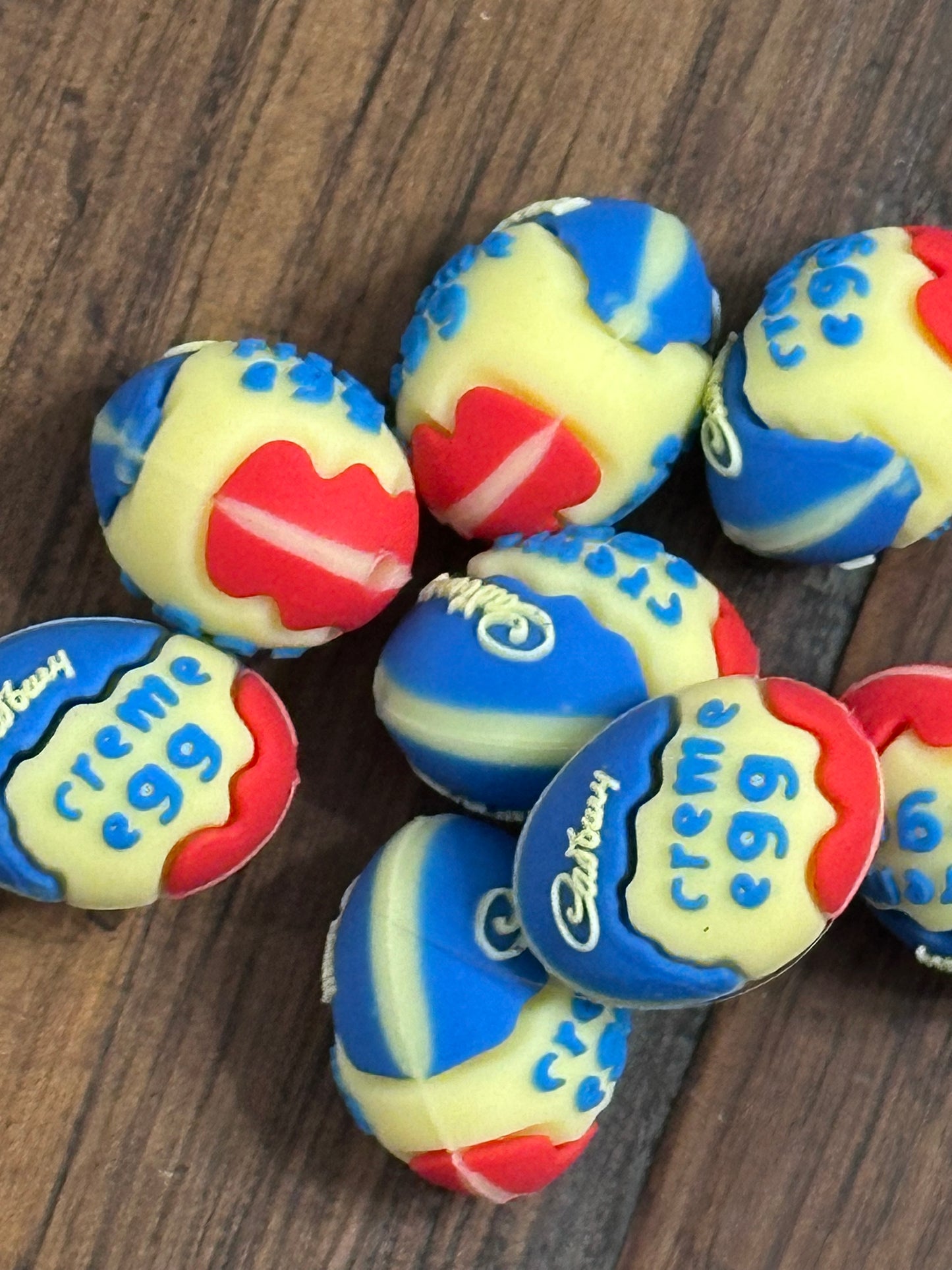 3D Easter egg candy focal bead/ silicone bead/ pen beading/ DIY/ Easter egg/ chocolate