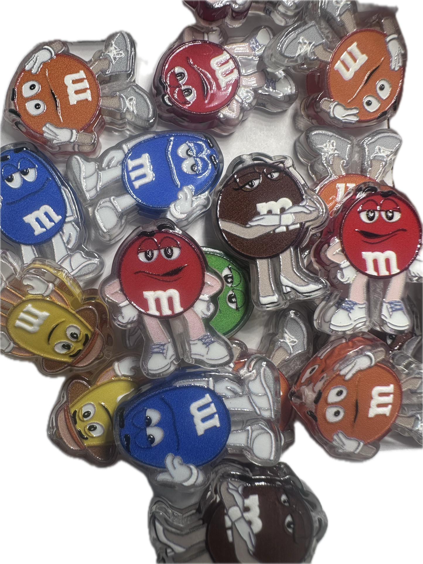 Candy acrylic focal bead- set of 2/ focal bead/ pen beading / keychain bead / Colorful chocolate candy