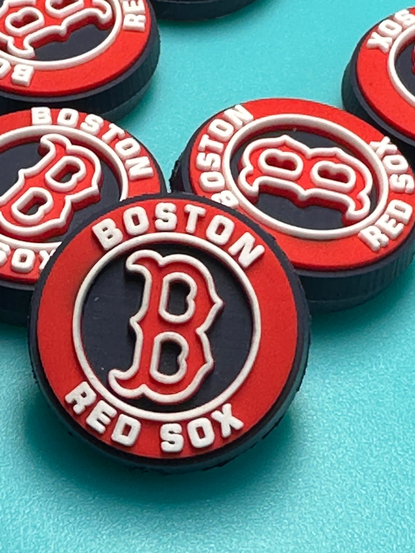 Boston Red Sox baseball team focal bead/ baseball/