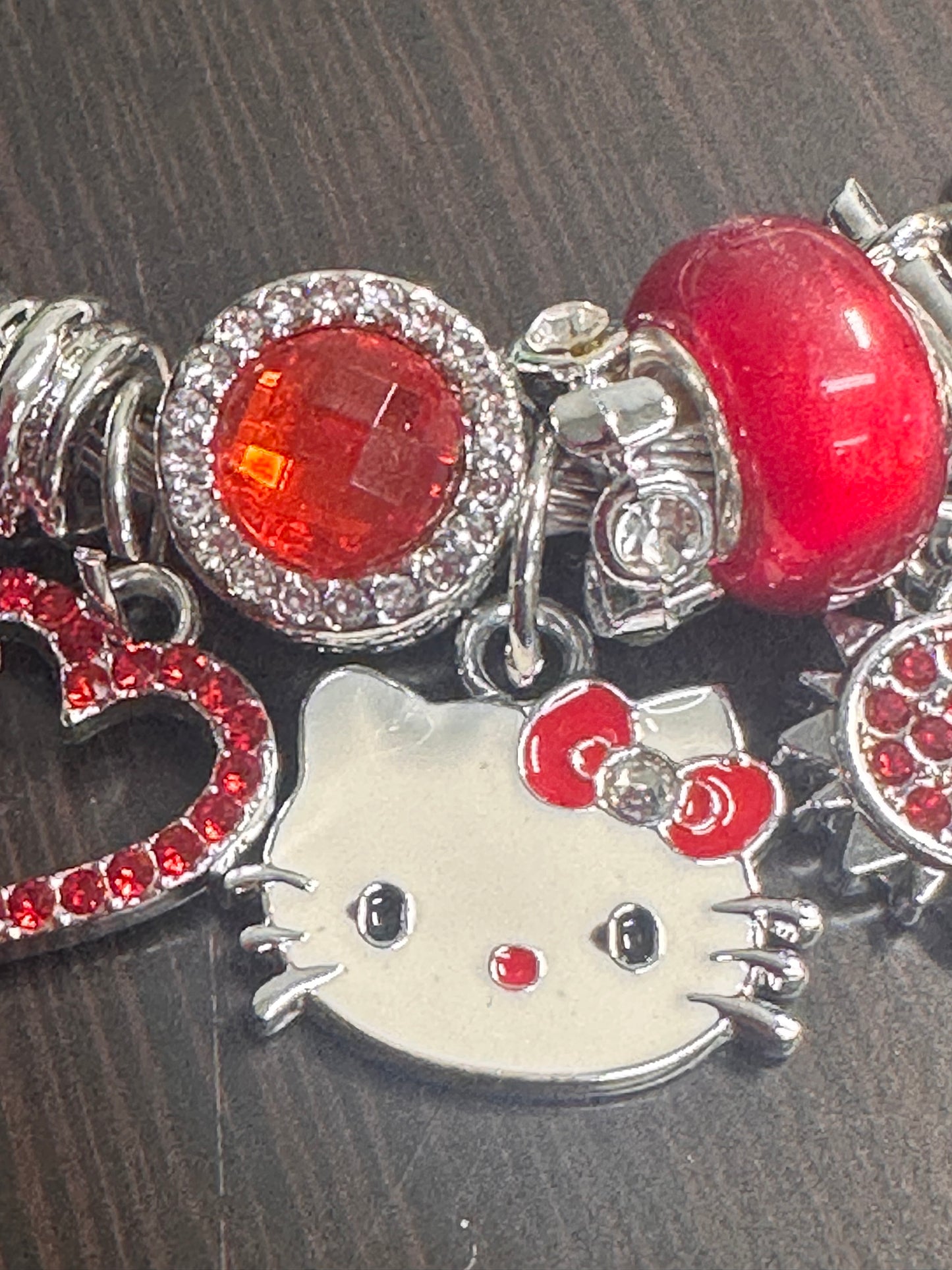 Charm Bracelet/ red charms/ HK/ Perfect gift for friends and family