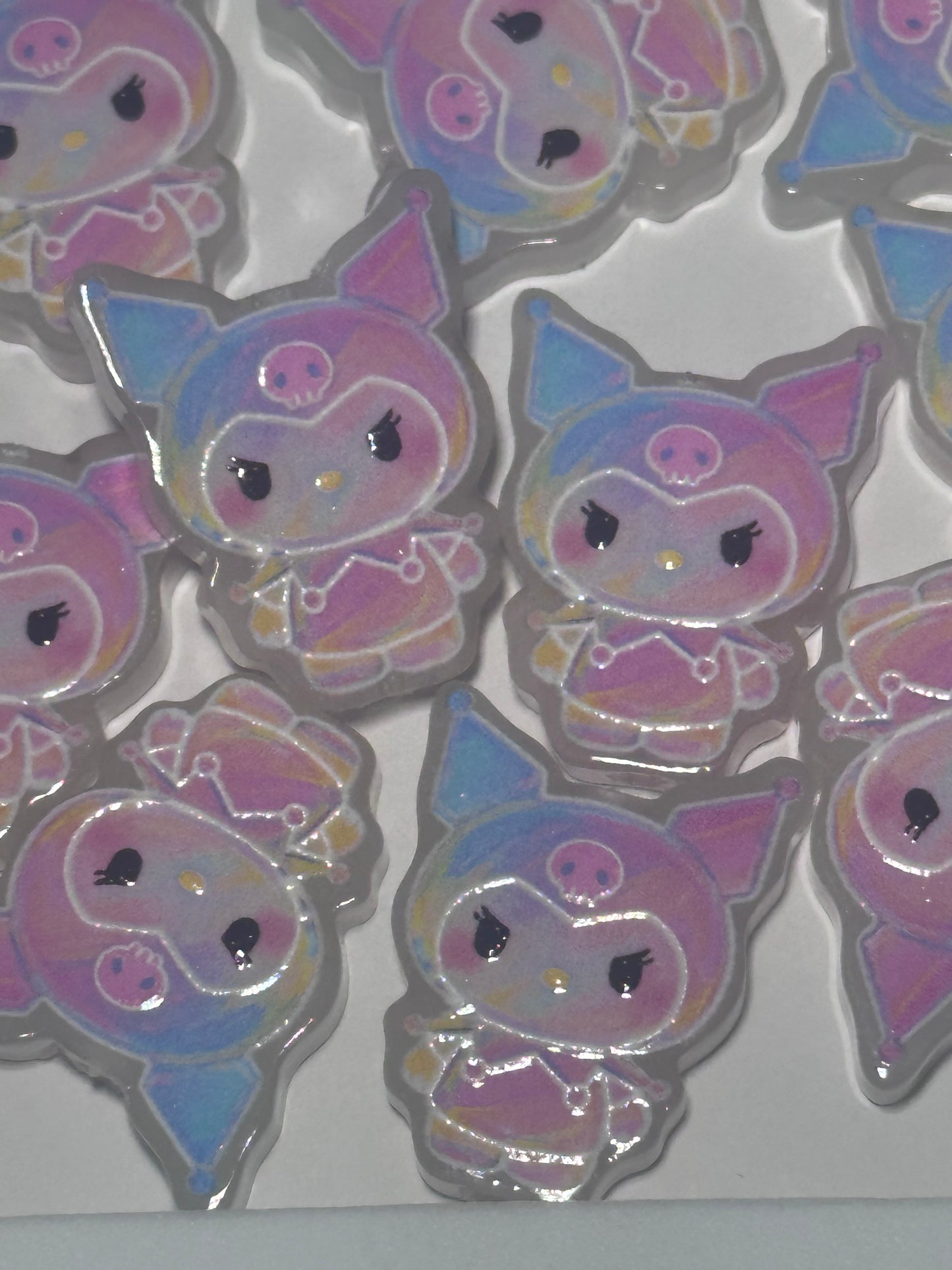 Character acrylic focal bead- set of 2/ focal bead/ pen beading / keychain bead