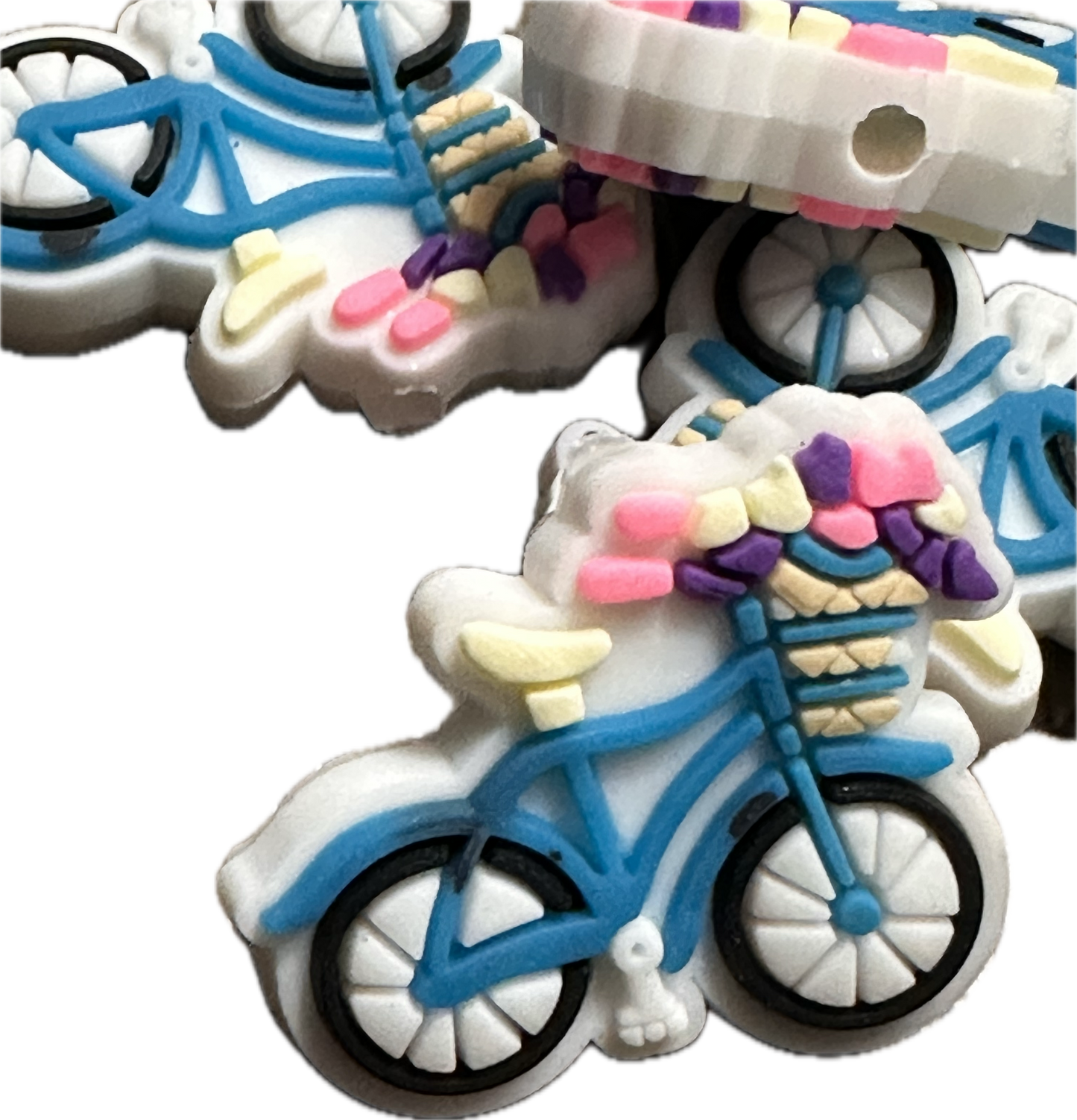 Bicycle / Focal Bead/ beadable pen/ Silicone  bead/ keychain bead/