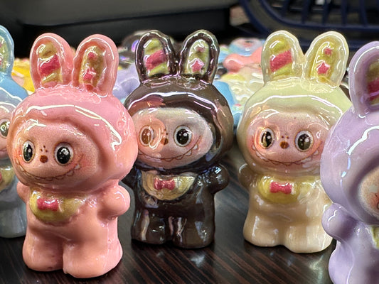 Labubu monster acrylic beads/ Five (5) beads included assorted colors/pen beading beads / keychain beads/ DIY