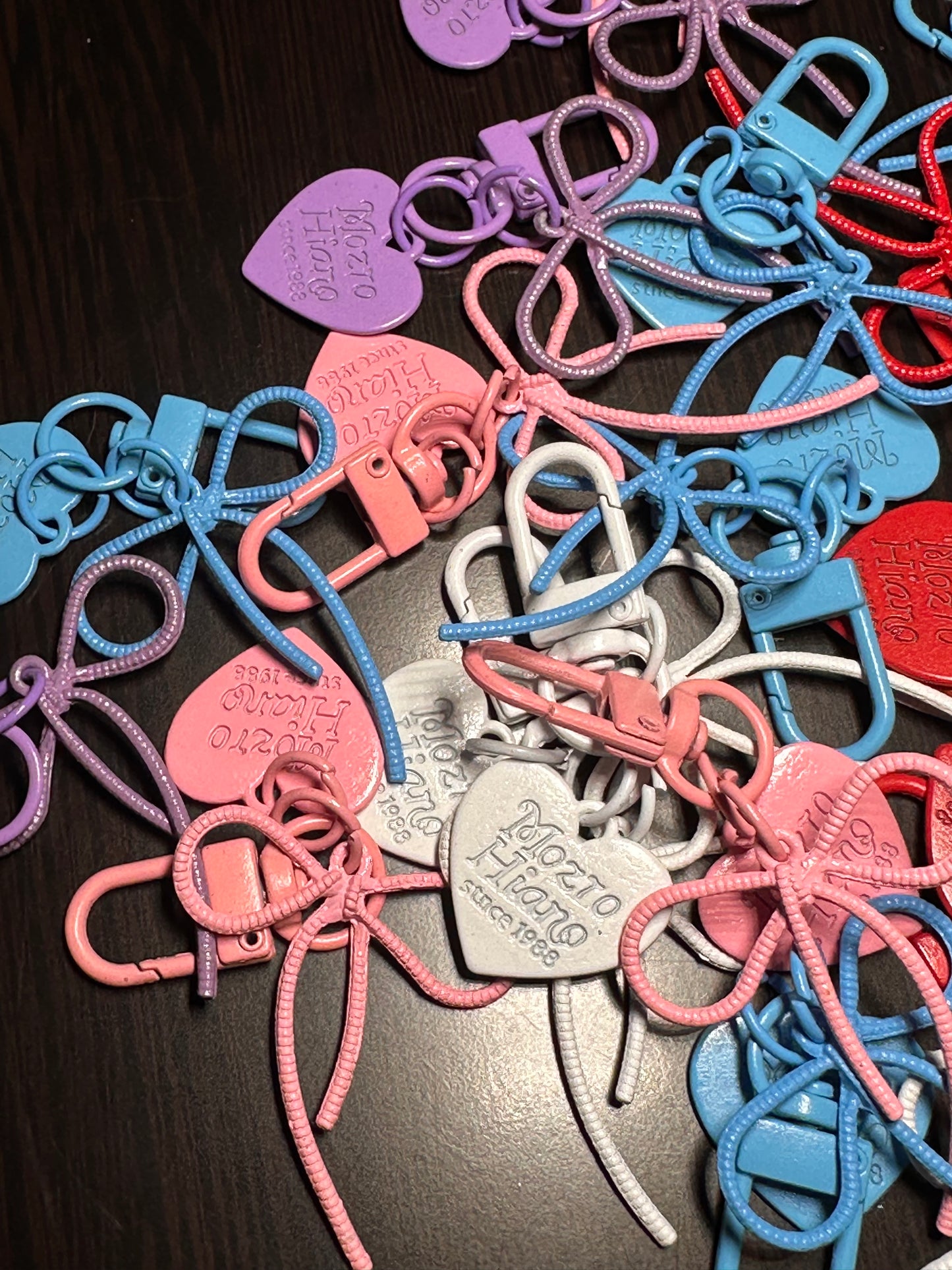 Bow knot charm clip / key ring/ key holder/5 pieces included