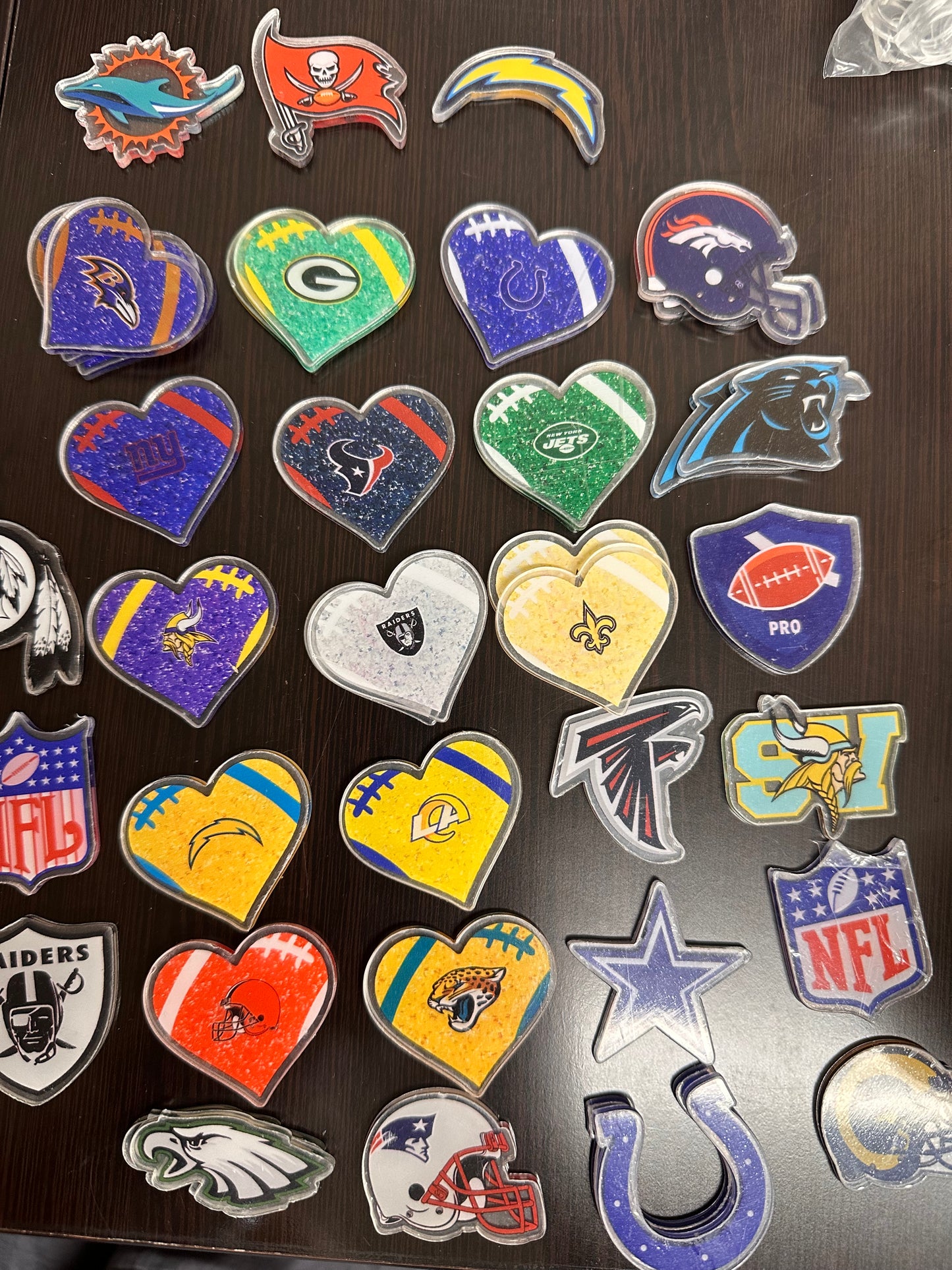 Sports Planars/ Badge Reel - acrylic pieces/ keychain