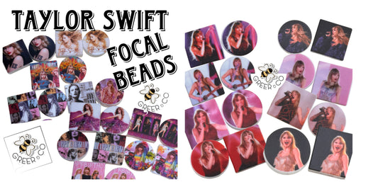 TAYLOR SWIFT 20 focal beads to choose from