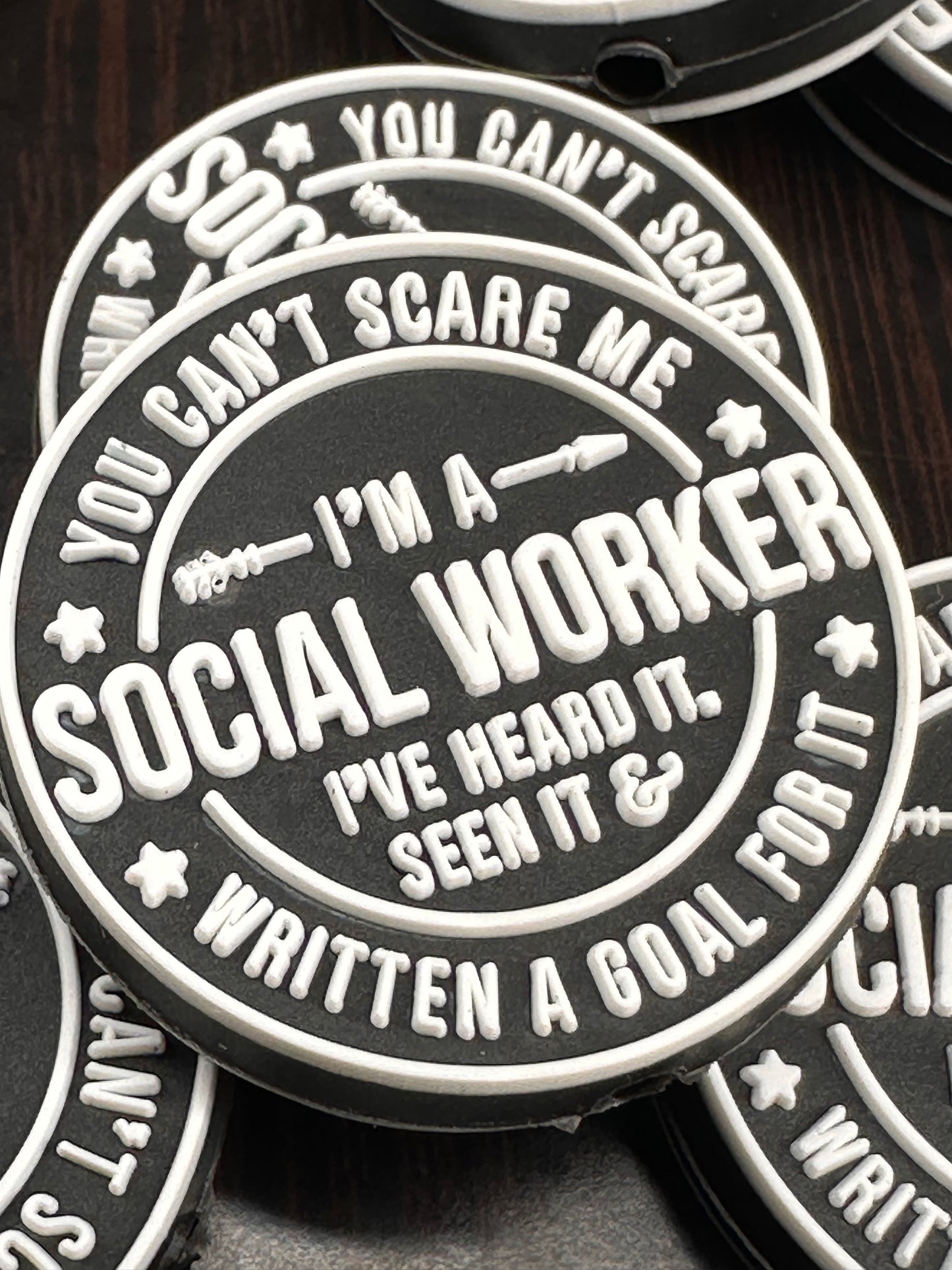 Social worker silicone focal beads/ public health/ family