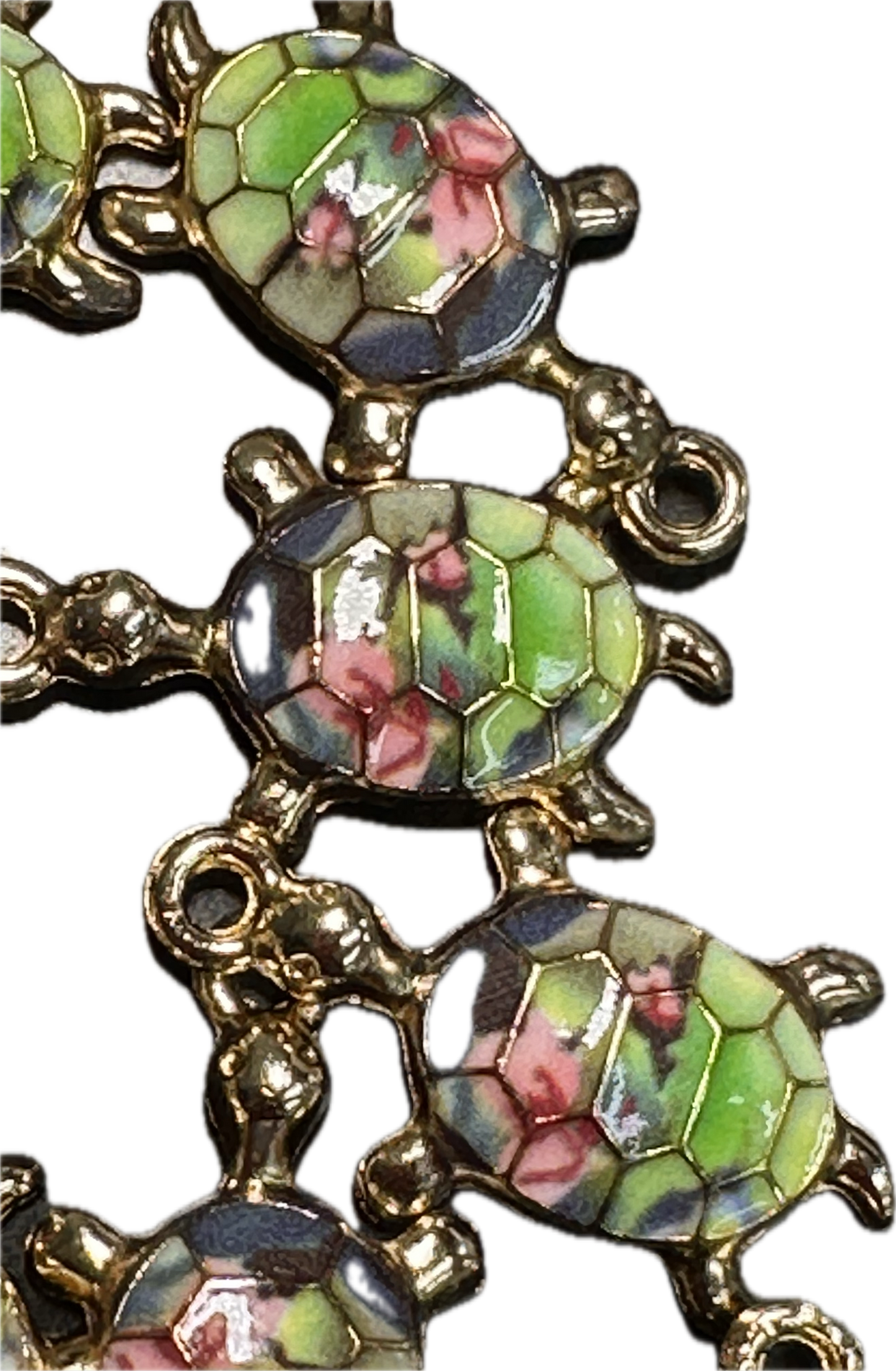 Gold Turtle Charms with Colorful Enamel Shell – DIY-earrings,necklace,charm bracelet/ sea turtle
