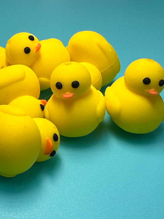 3D duck silicone focal bead/ ducked/ ducking