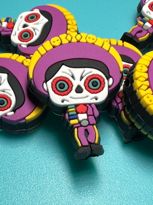 Día de Muertos / Day of the Dead/ celebration/skeleton/ silicone focal bead