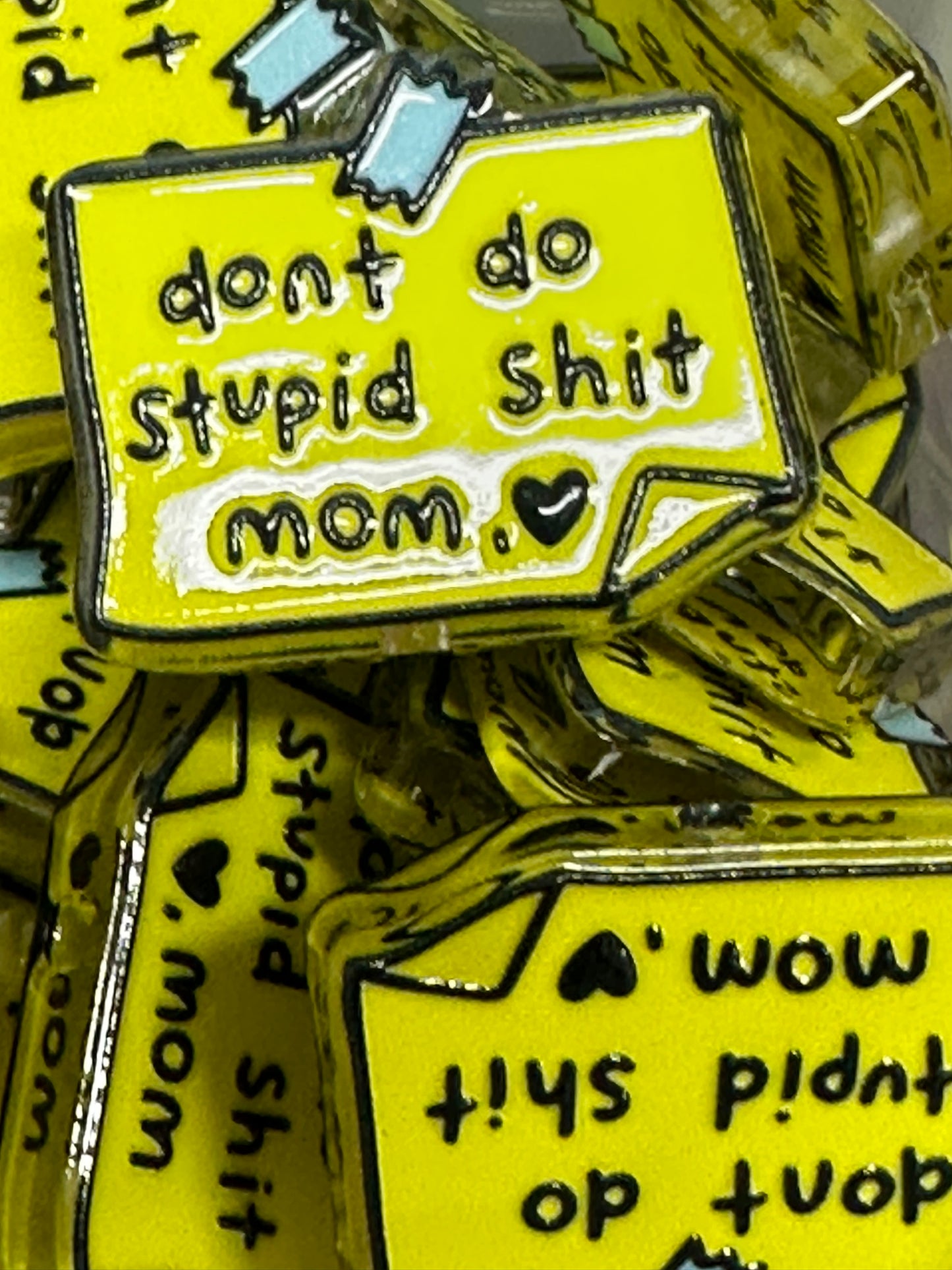 Bad words acrylic focal bead- set of 2/ focal bead/ pen beading / keychain bead/ note from mom