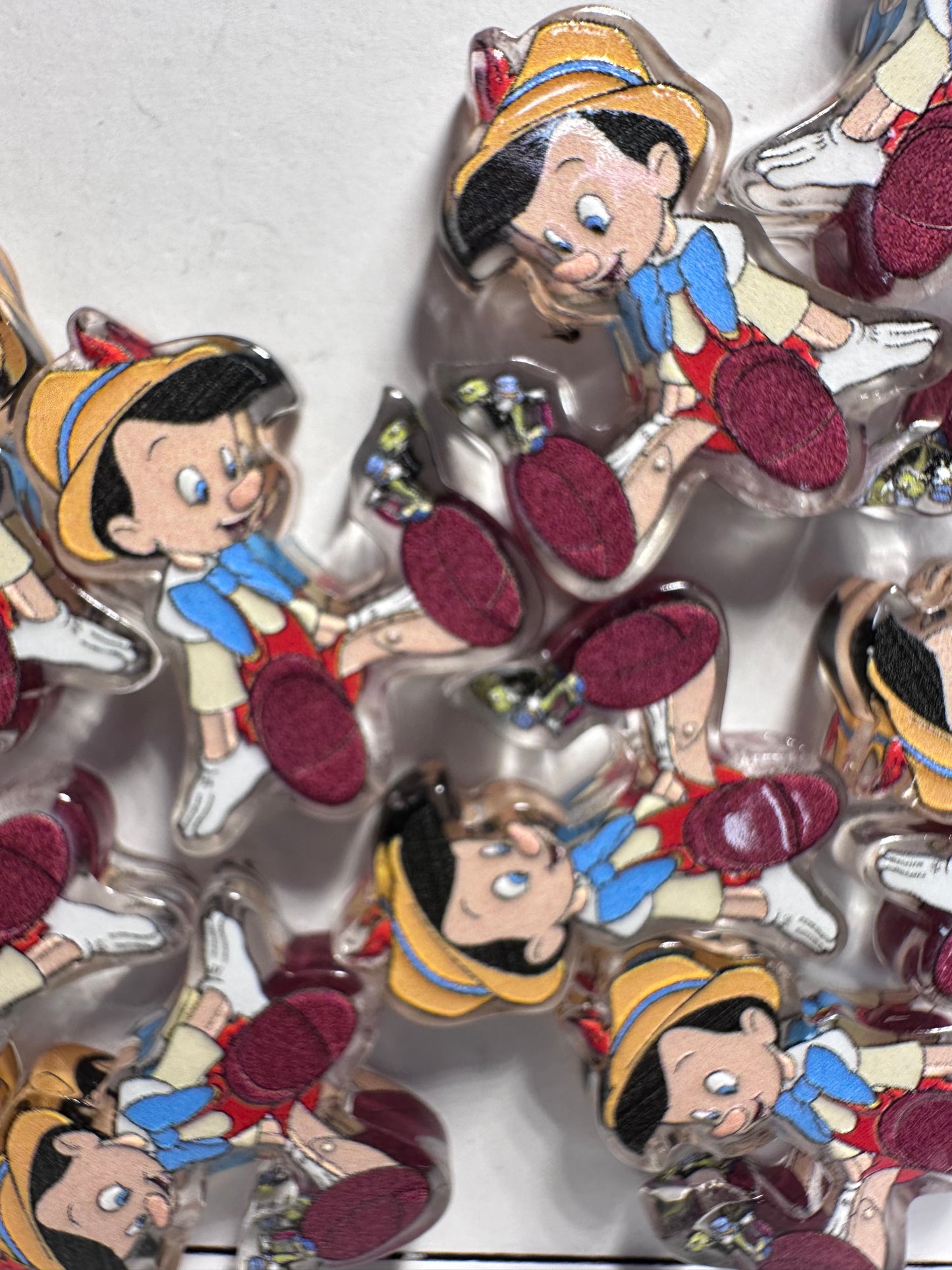 Boy with growing nose acrylic focal bead- set of 2/ focal bead/ pen beading / keychain bead/Pino