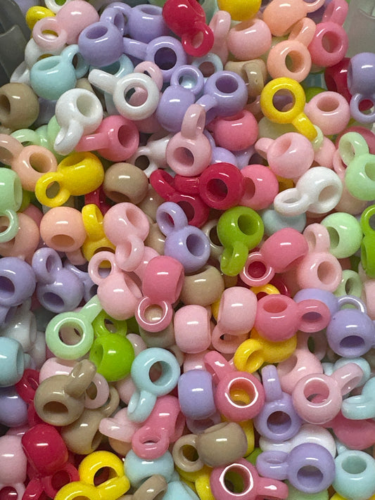 Colorful 4mm Bail Beads/ jewelry Bead/ beadable pen beads/ keychain bead/bead/used for dangle charms