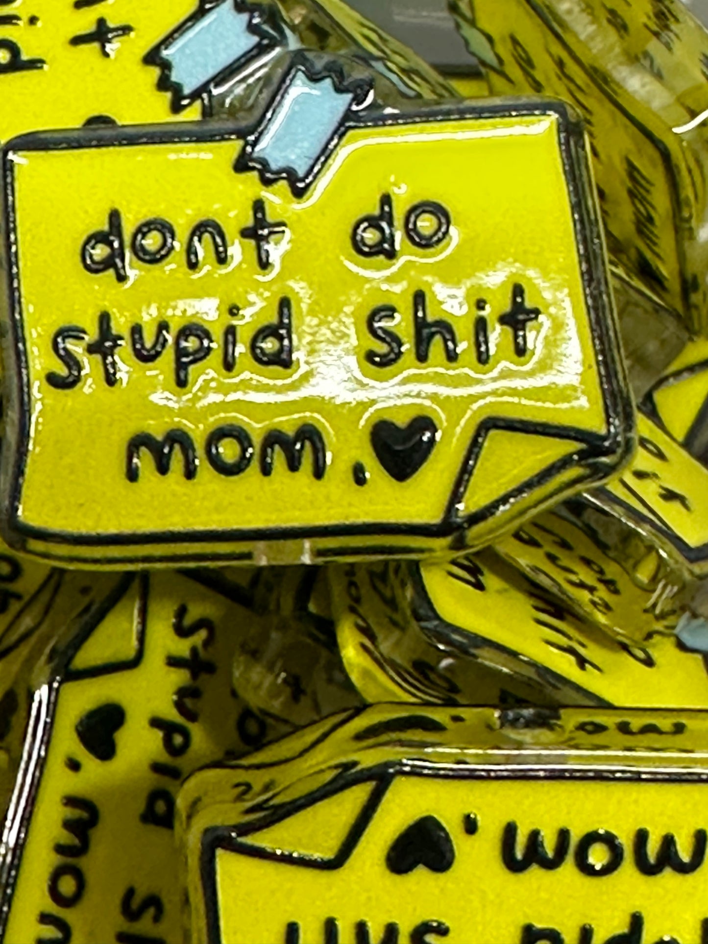 Bad words acrylic focal bead- set of 2/ focal bead/ pen beading / keychain bead/ note from mom