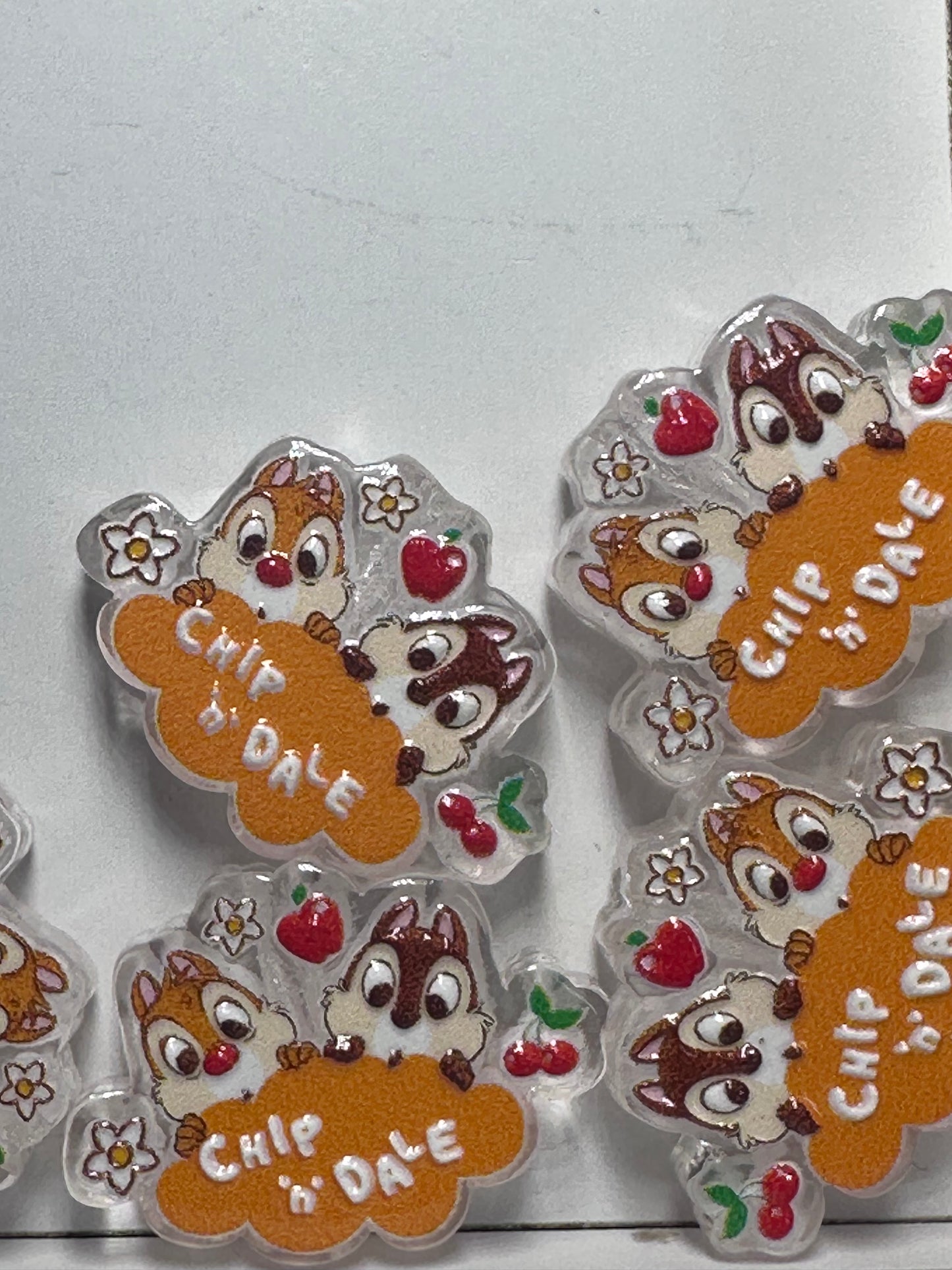 Acrylic focal bead- set of 2/ focal bead/ pen beading / keychain bead