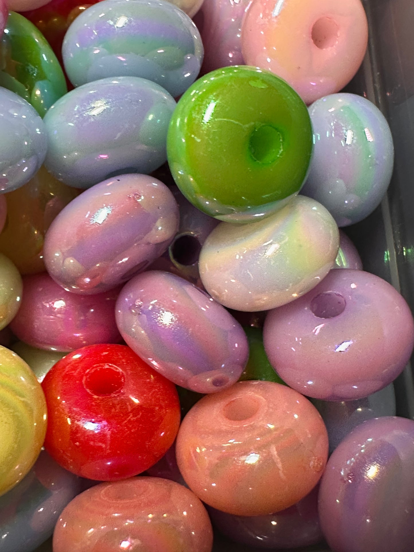 Acrylic spacer beads/ jewelry/ beadable pen beads/ keychain bead/ DIY/ approximately 12mm/ STYLE 3