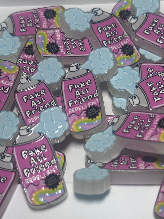 Fake friend spray acrylic focal bead- set of 2/ focal bead/ pen beading / keychain bead