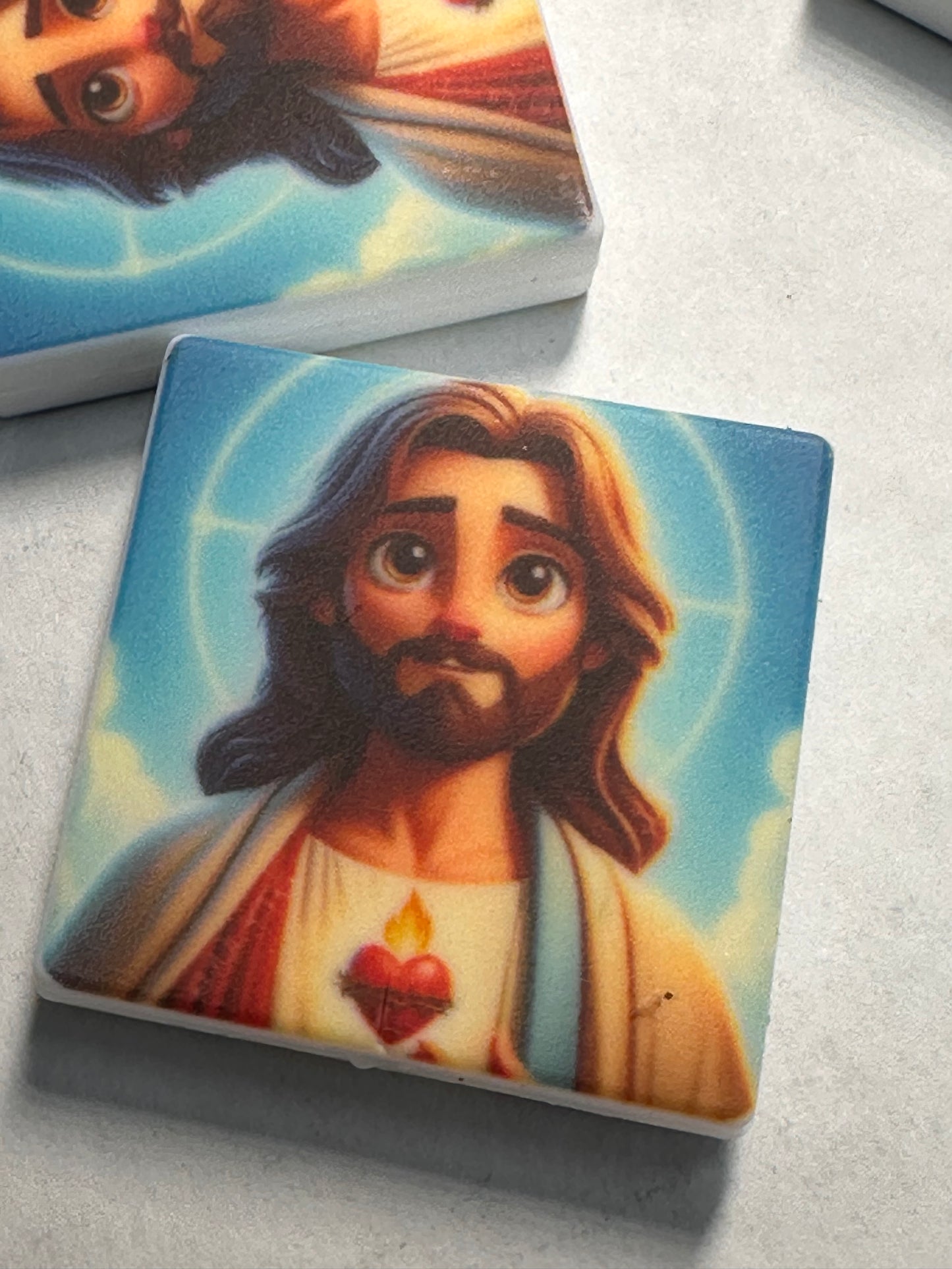 Jesus face/God/ Focal Bead/ beadable pen/ Silicone  bead/ keychain bead/Faith/Jesus