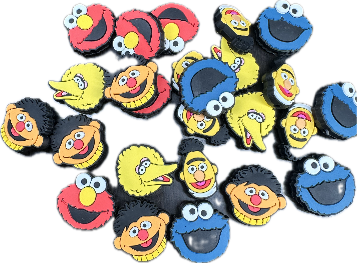 Puppet Characters/ Focal Bead/ beadable pen/ Silicone  bead/ keychain bead/ set of 5