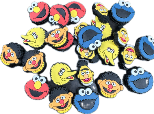 Puppet Characters/ Focal Bead/ beadable pen/ Silicone  bead/ keychain bead/ set of 5