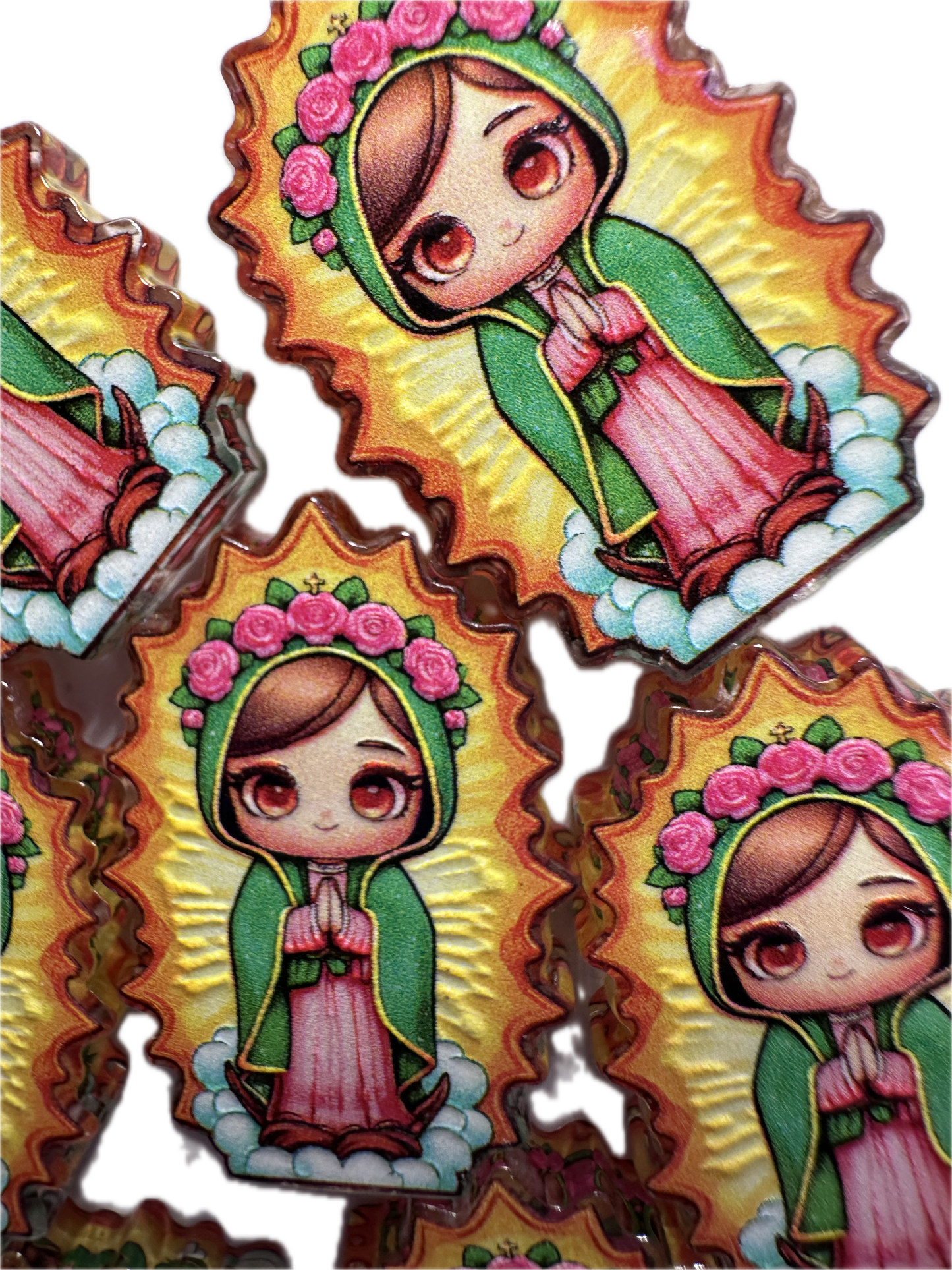 lady in gown acrylic focal bead- set of 2/ focal bead/ pen beading / keychain bead