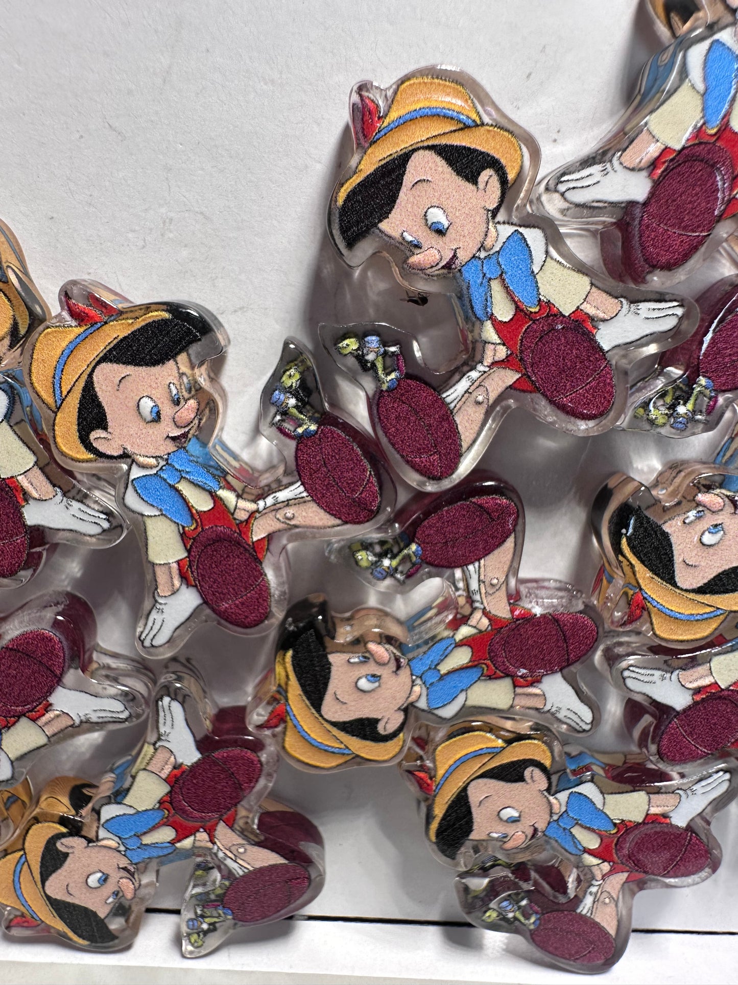 Boy with growing nose acrylic focal bead- set of 2/ focal bead/ pen beading / keychain bead/Pino