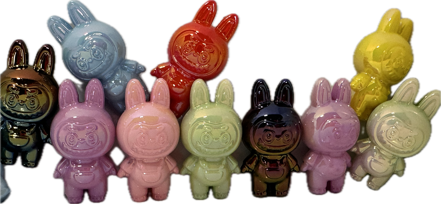 Labubu monster acrylic beads/ Five (5) beads included assorted colors/pen beading beads / keychain beads/ DIY/