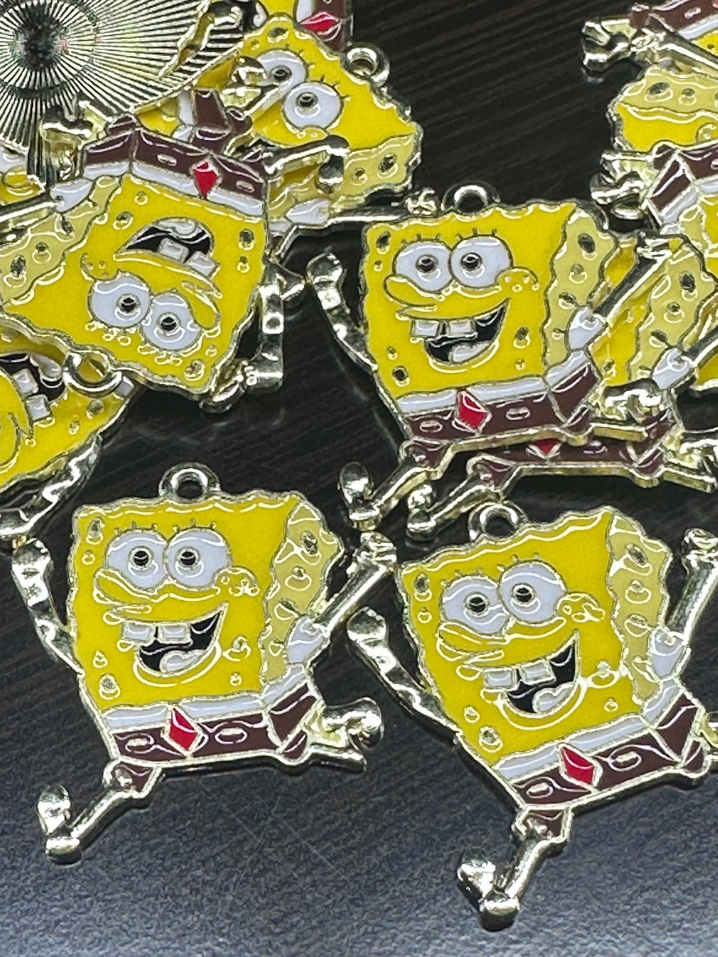 Yellow guy enamel metal charms/ DIY charm bracelet/ DIY necklace