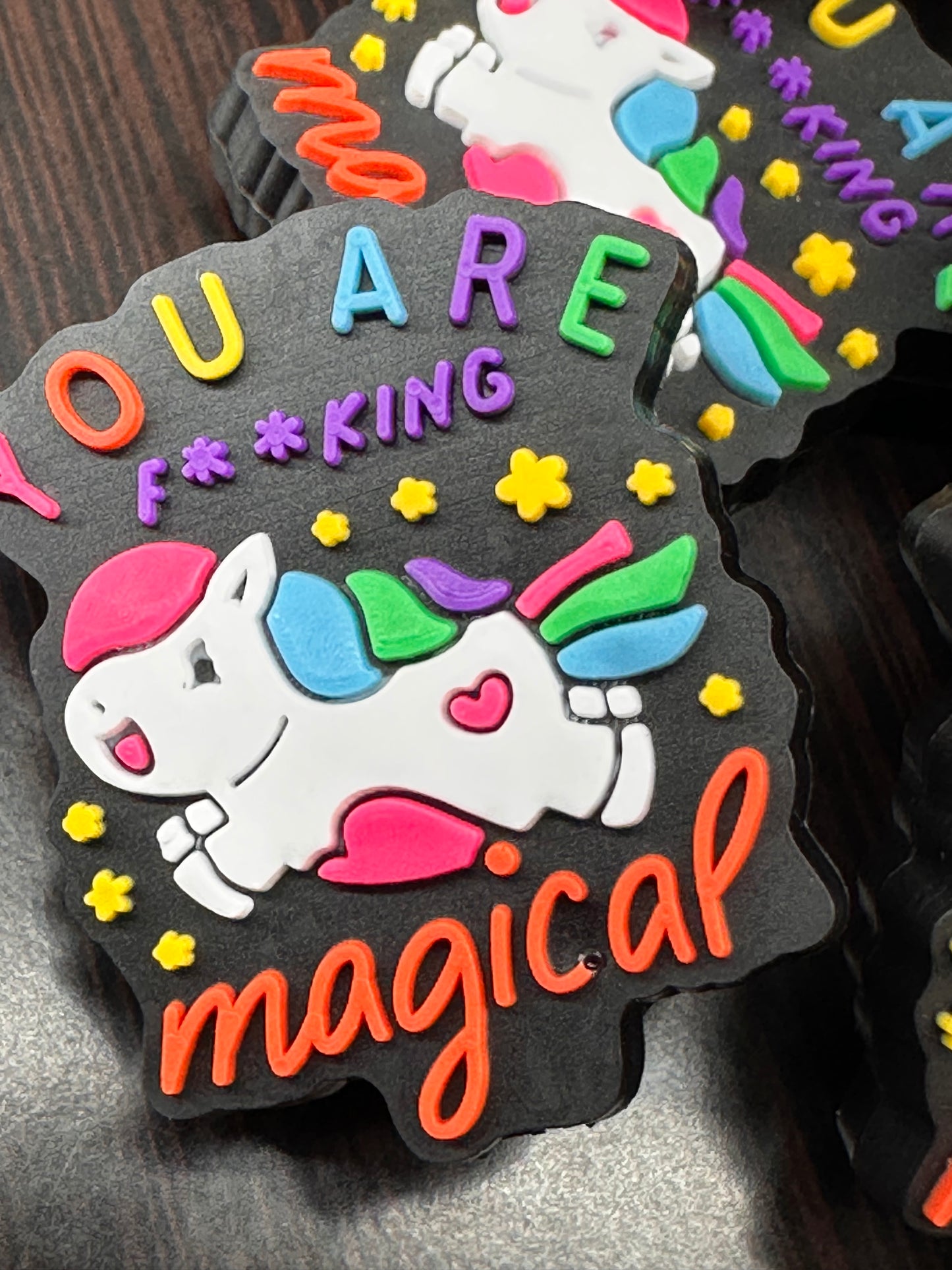 Unicorn Focal Bead/ beadable pen/ Silicone bead/ keychain bead/DIY/unicorn/rainbow